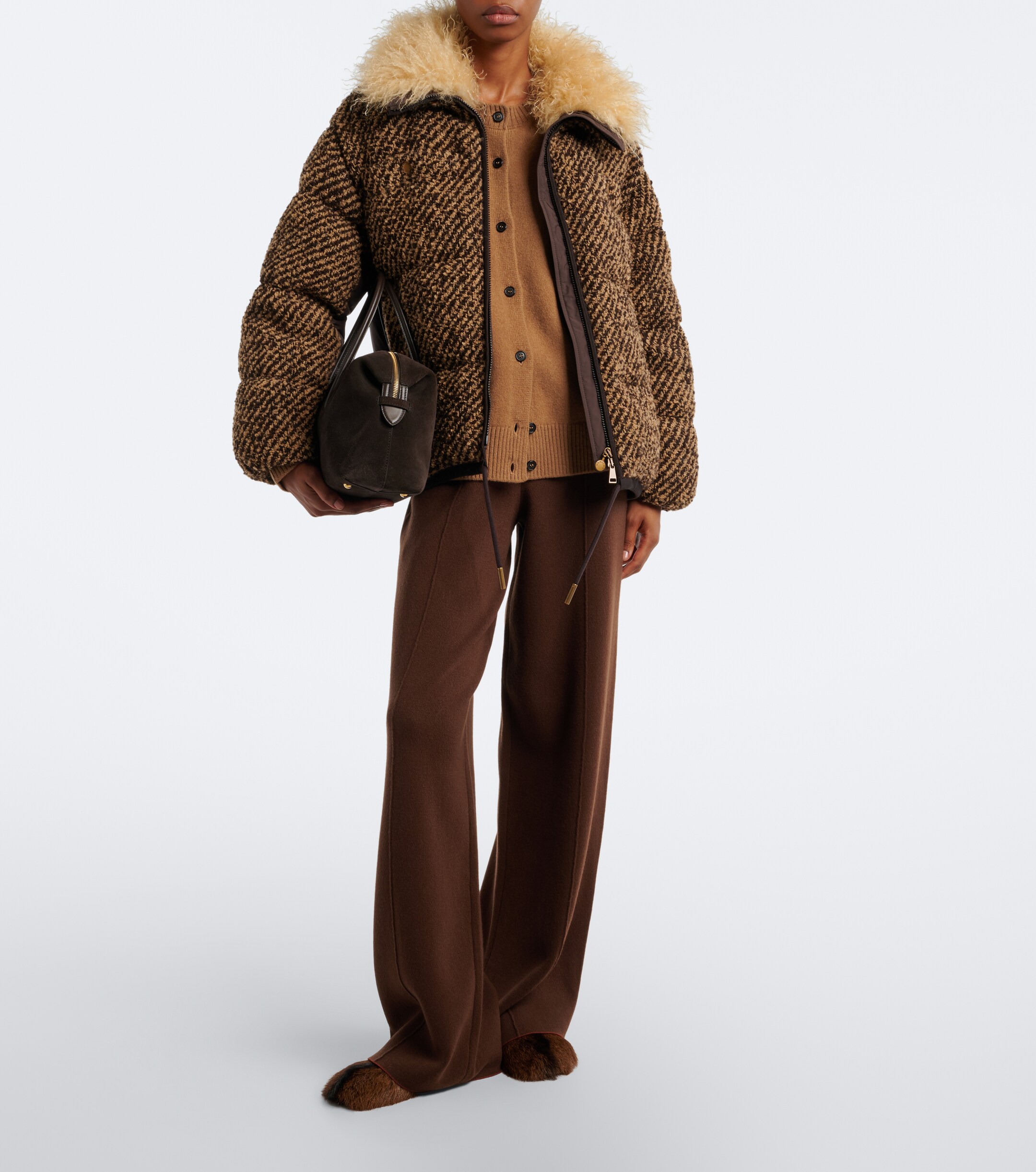 Moncler Moncler Dynamique bouclé down jacket