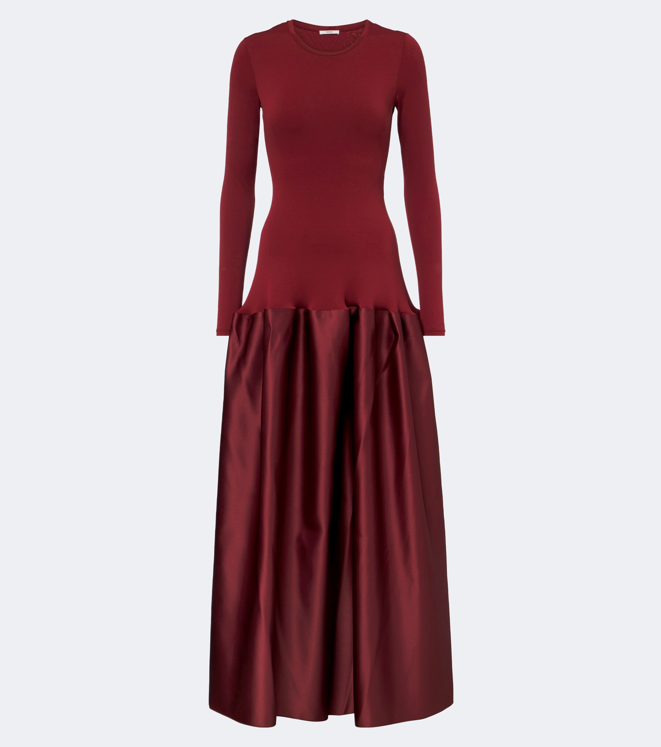 Fforme Fforme Catrin jersey and duchesse satin maxi dress