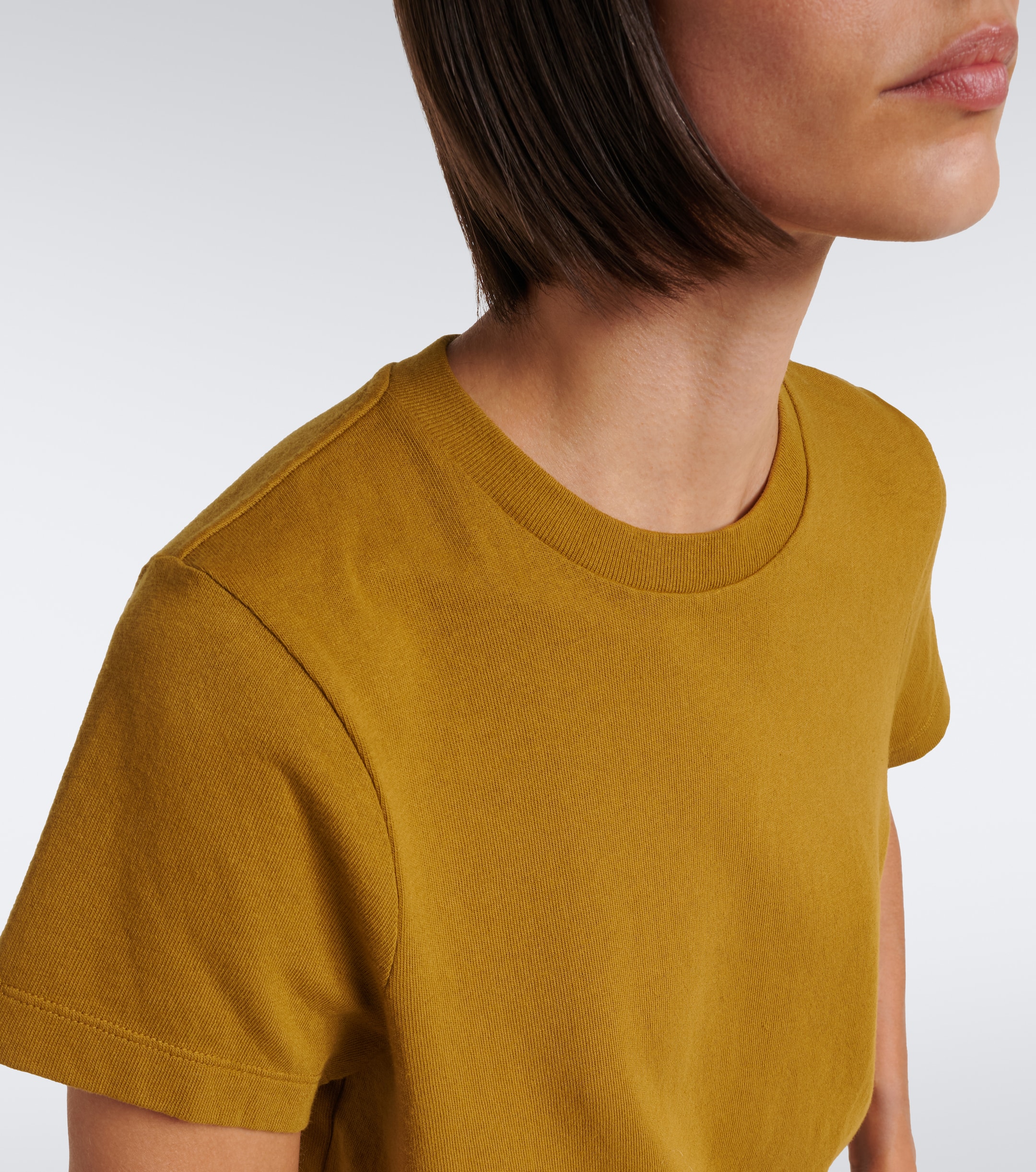 KHAITE Khaite Emmylou knitted cotton T-shirt