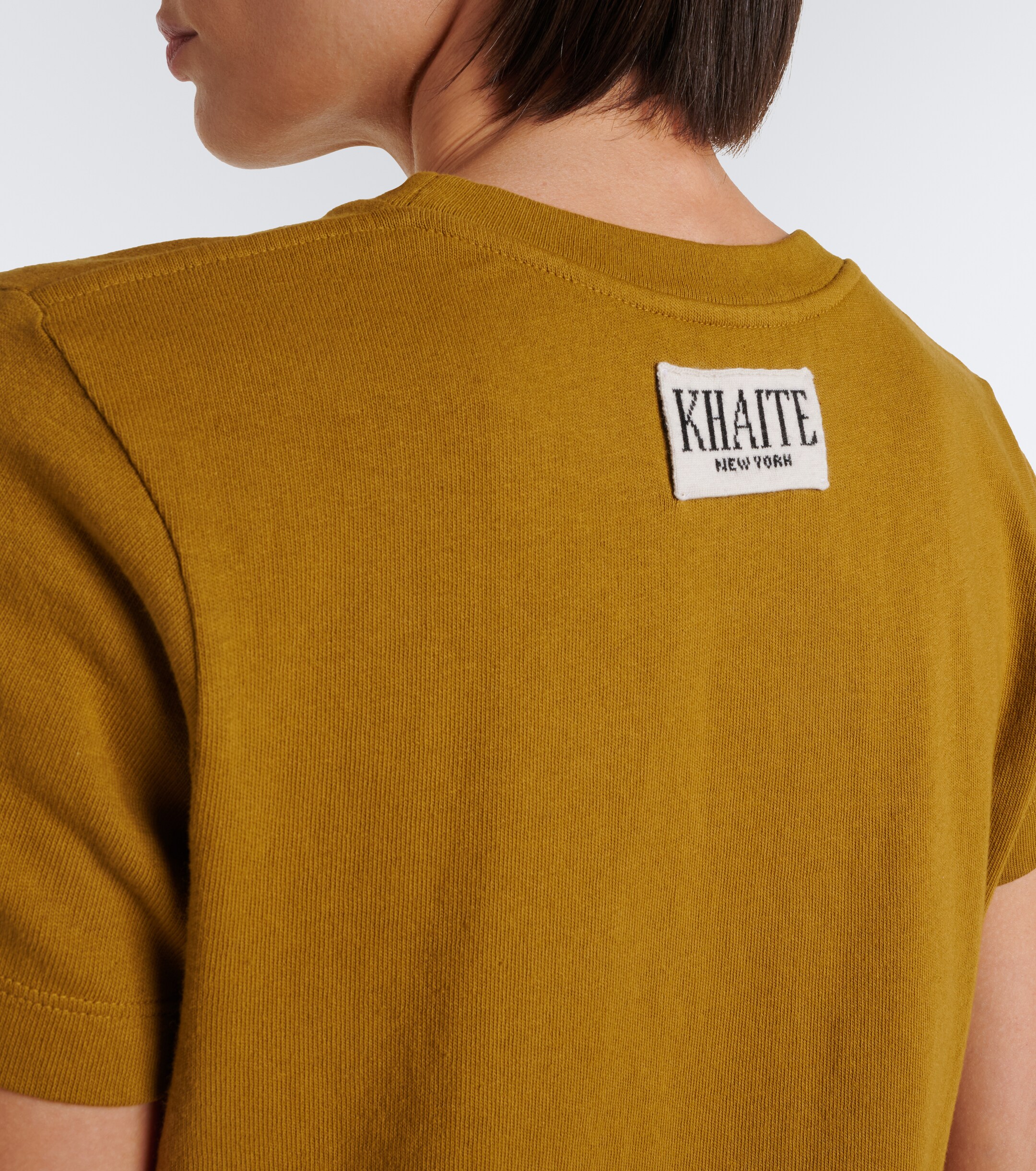 KHAITE Khaite Emmylou knitted cotton T-shirt