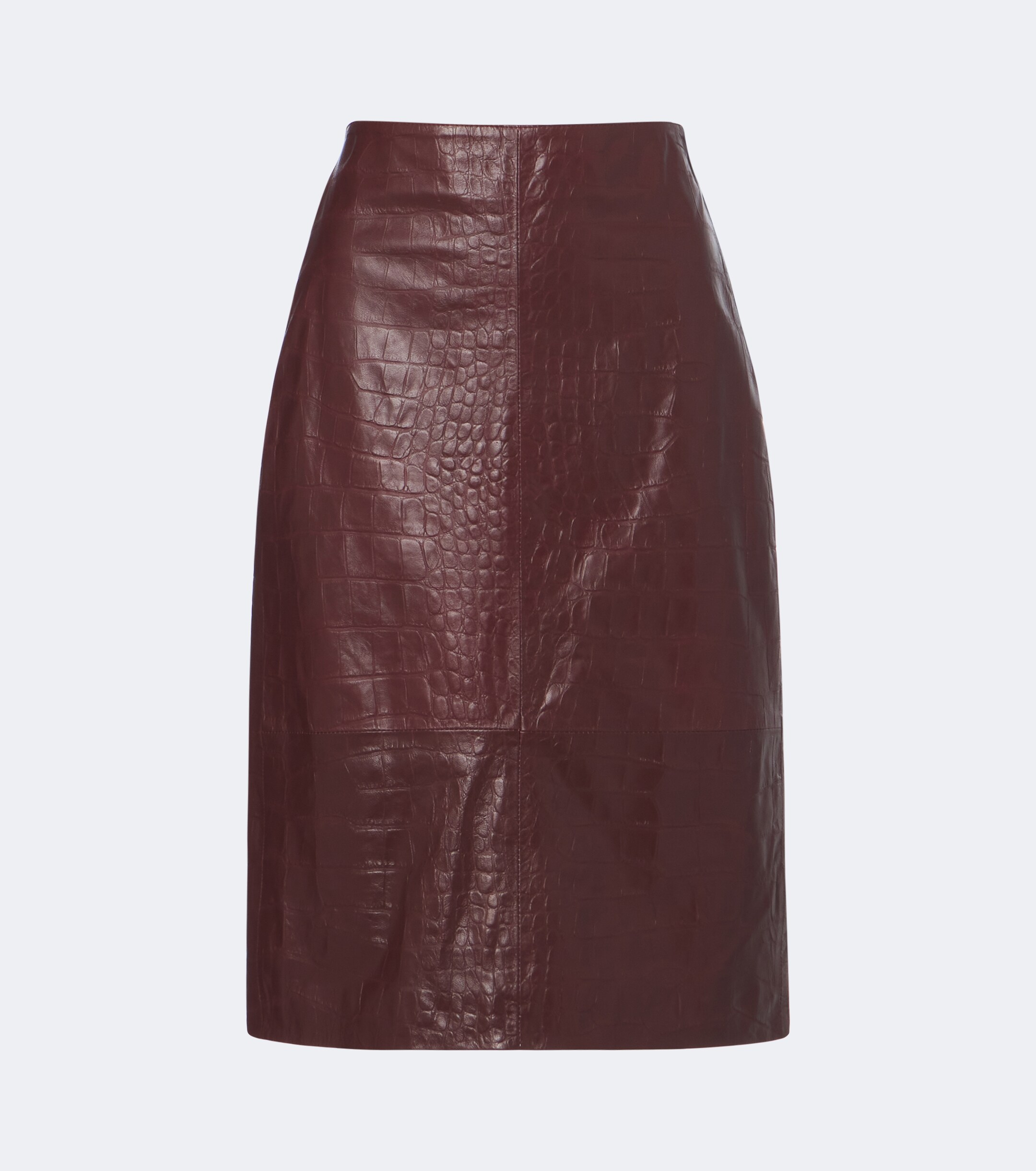 ARMA Arma Nathaly croc-effect leather midi skirt