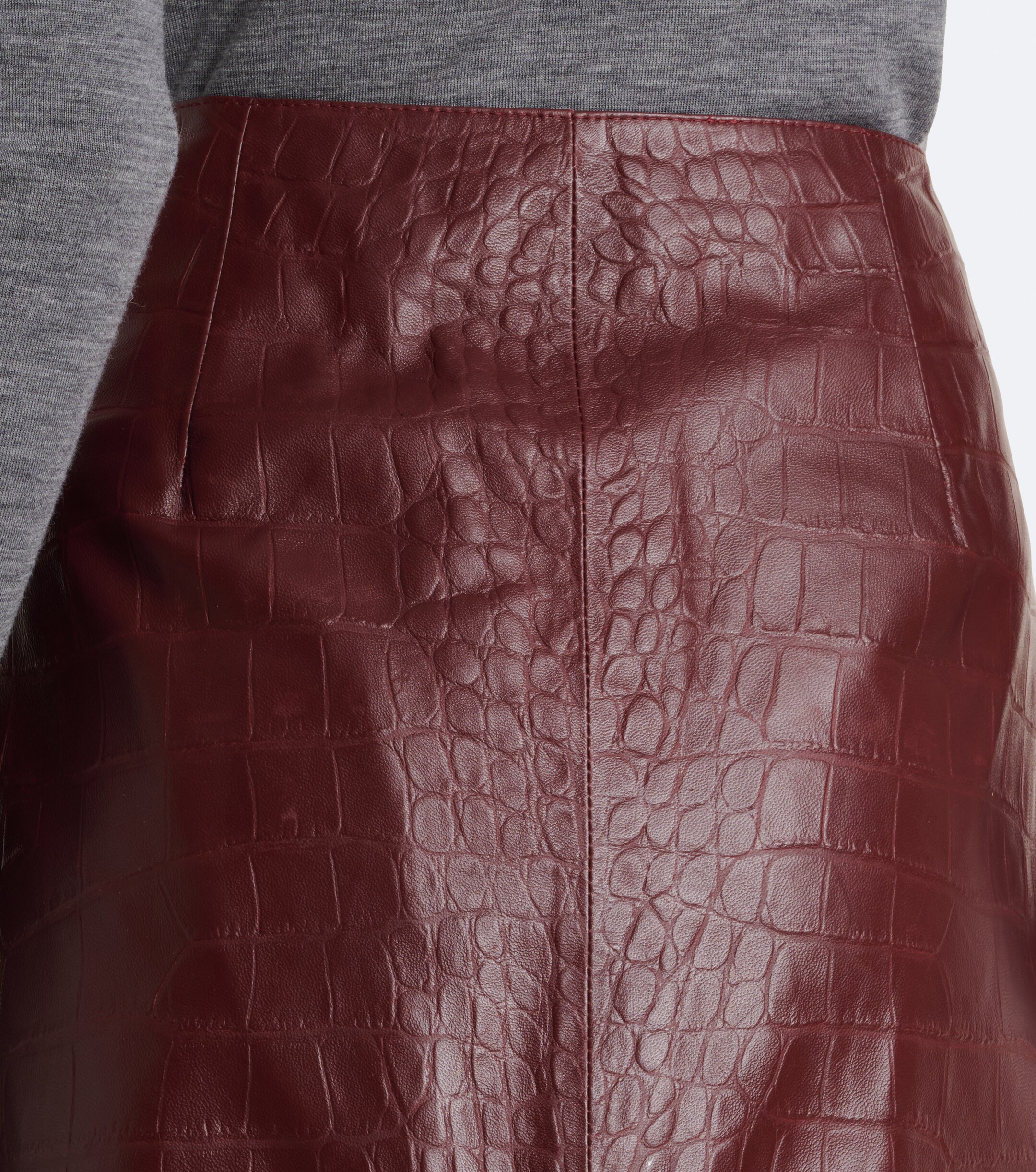 ARMA Arma Nathaly croc-effect leather midi skirt