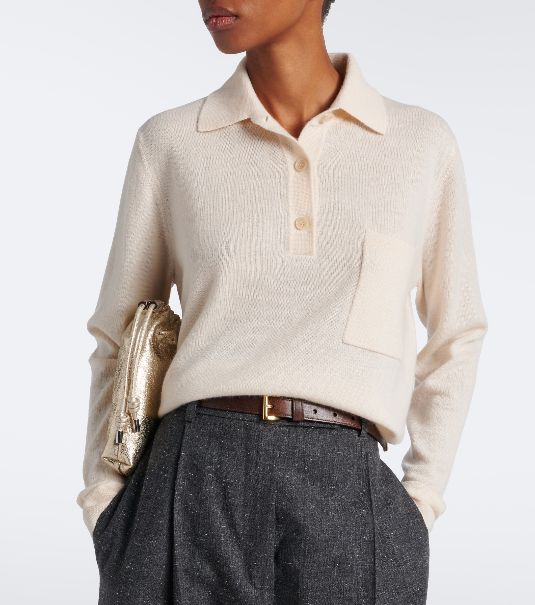 Jardin des Orangers Jardin des Orangers Wool and cashmere polo sweater