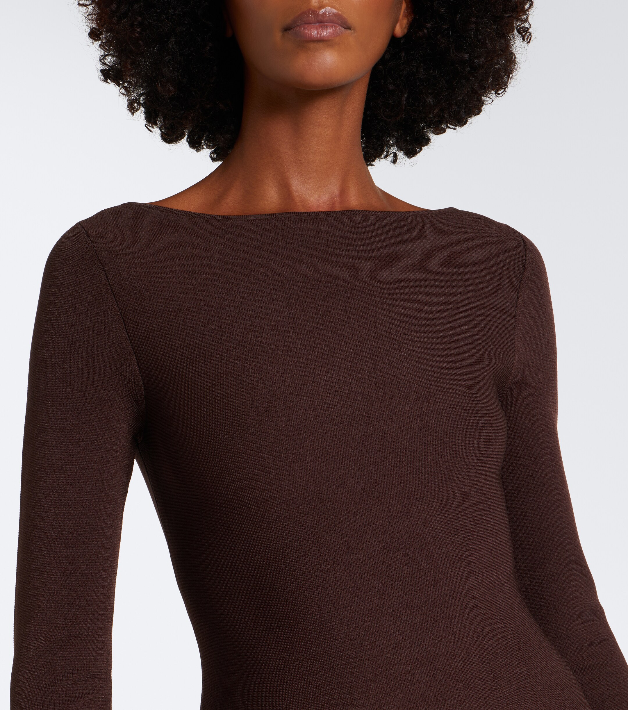 SIMKHAI Simkhai Paola knitted satin gown