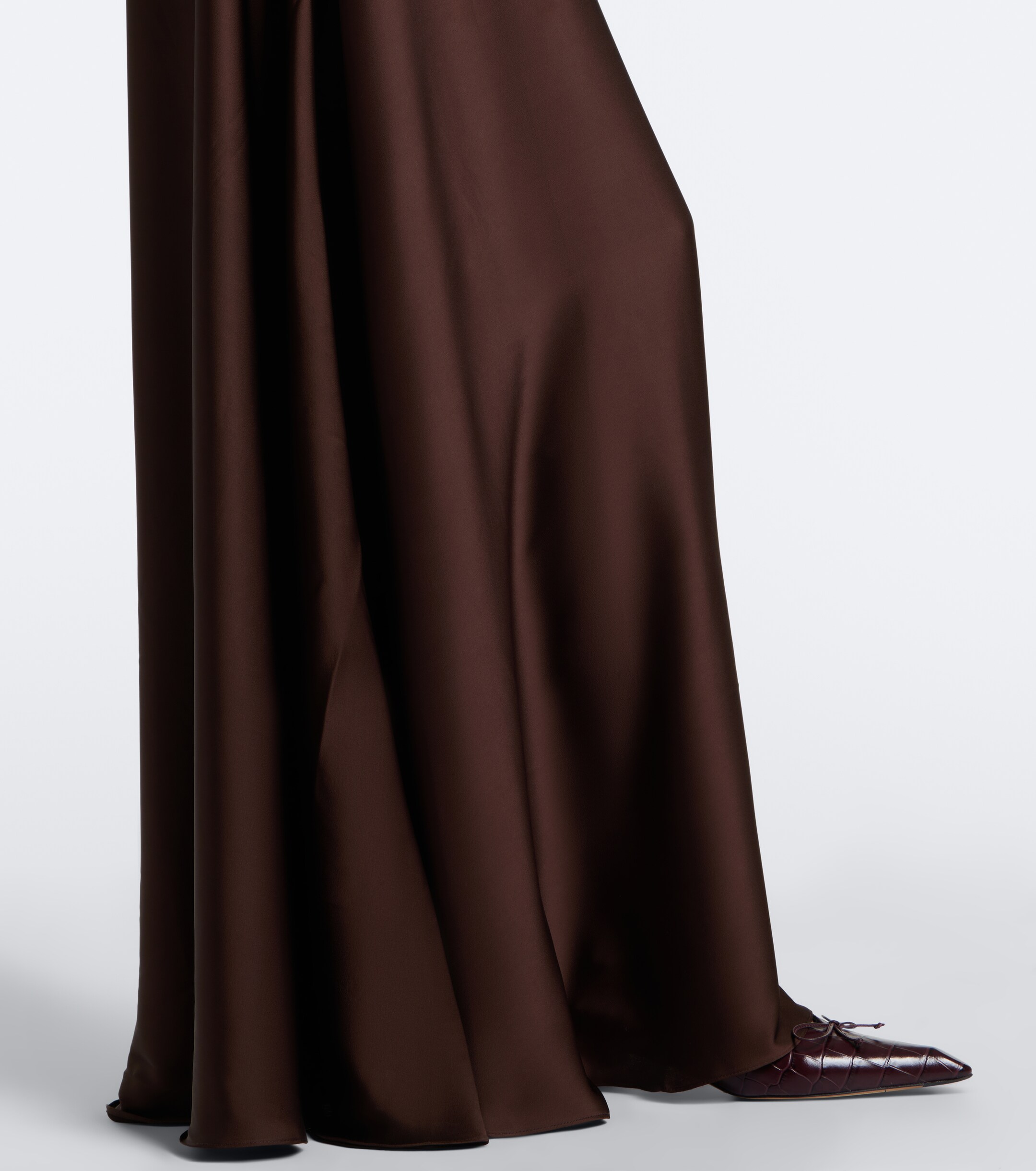 SIMKHAI Simkhai Paola knitted satin gown