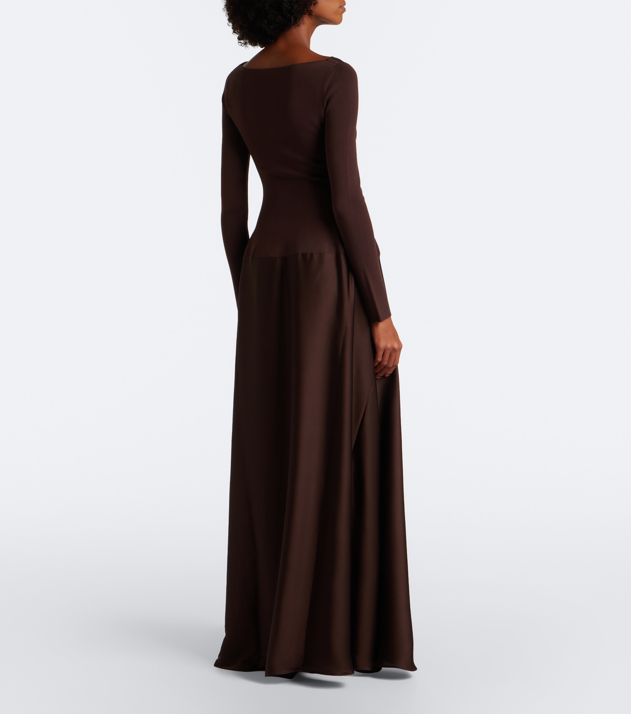 SIMKHAI Simkhai Paola knitted satin gown