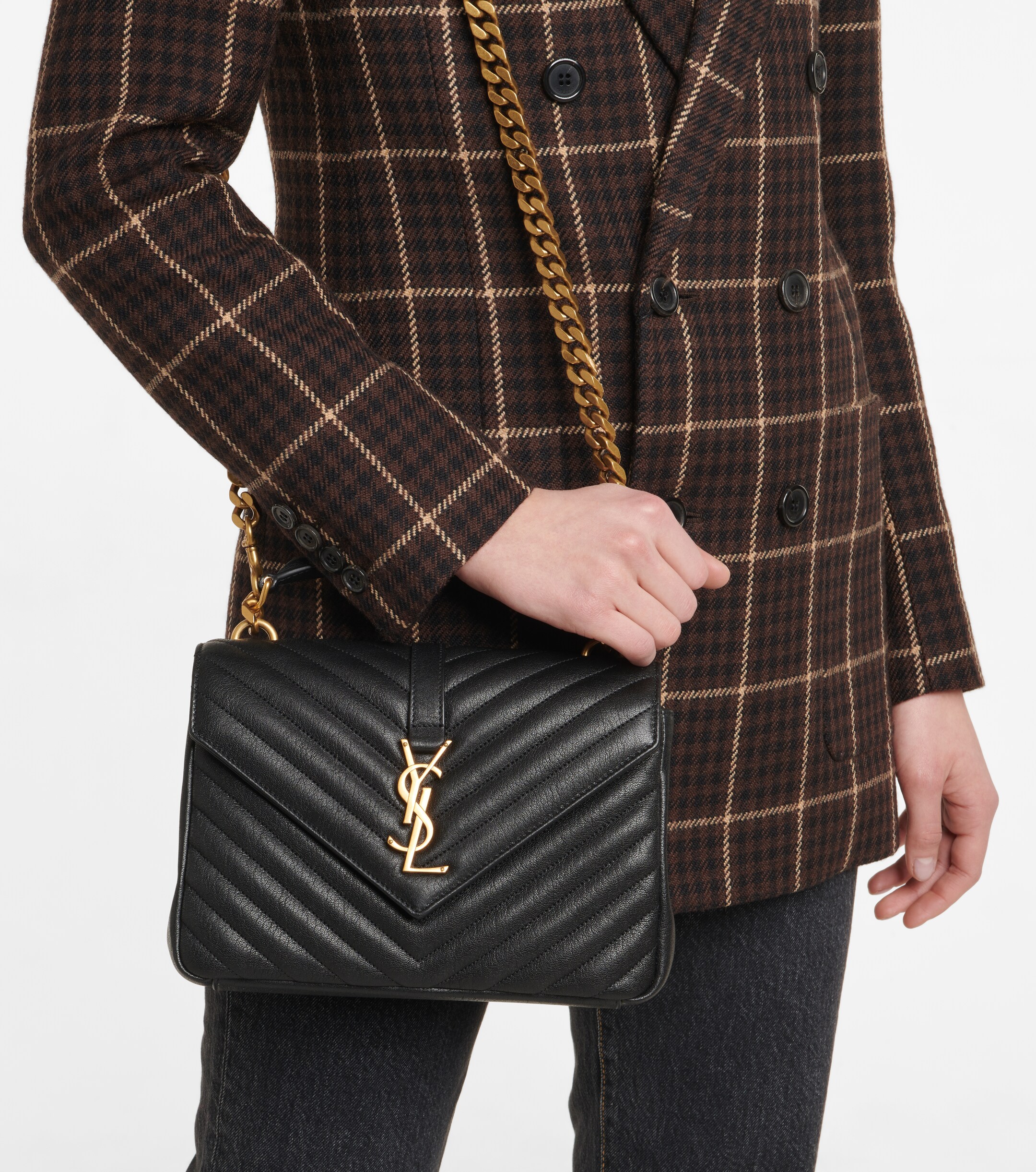 Saint Laurent Collège Medium leather shoulder bag