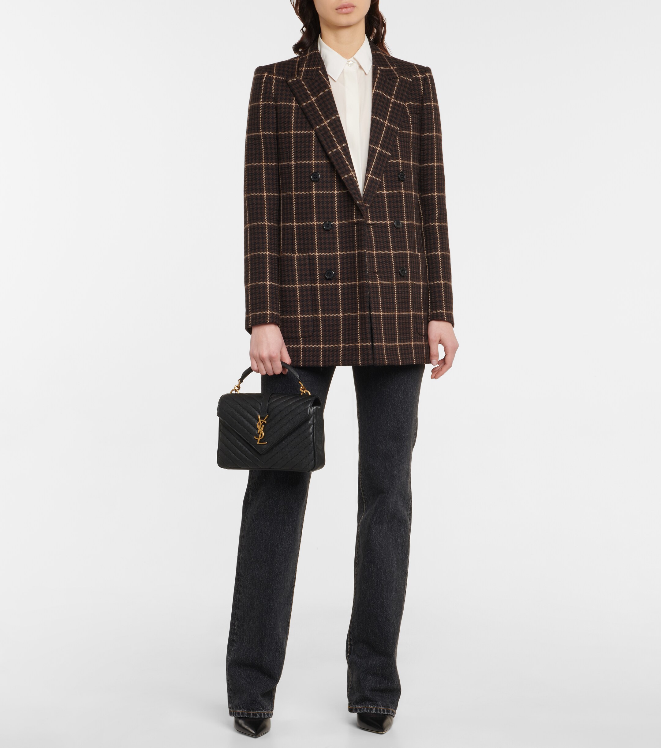 Saint Laurent Collège Medium leather shoulder bag