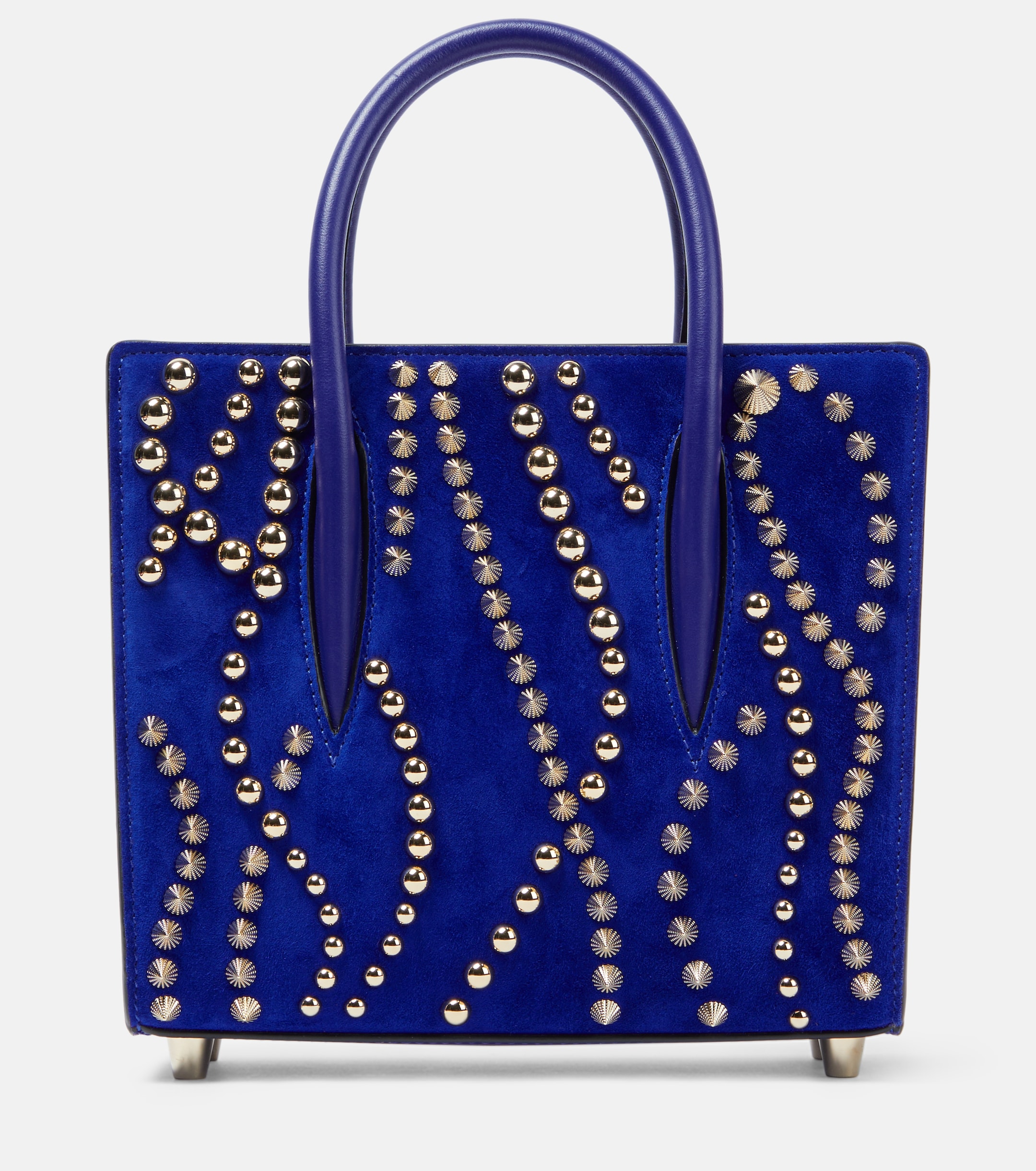 CHRISTIAN LOUBOUTIN Paloma Mini velour and leather tote bag