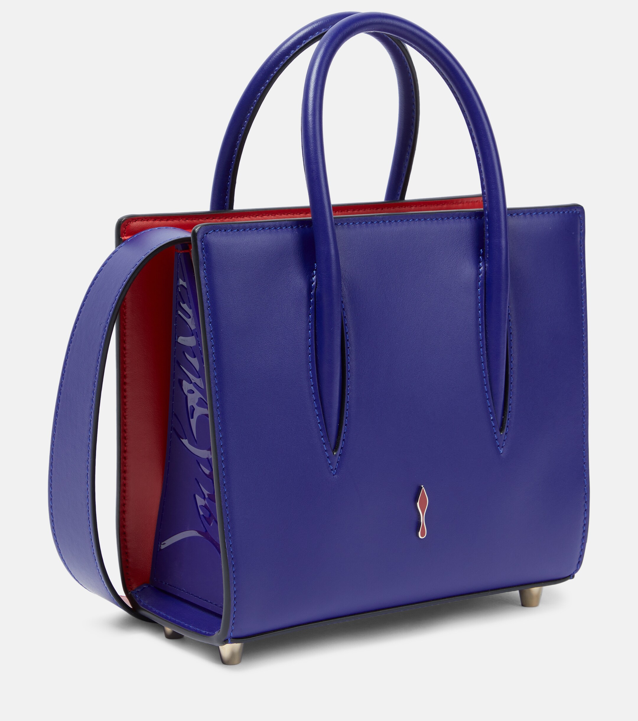 CHRISTIAN LOUBOUTIN Paloma Mini velour and leather tote bag