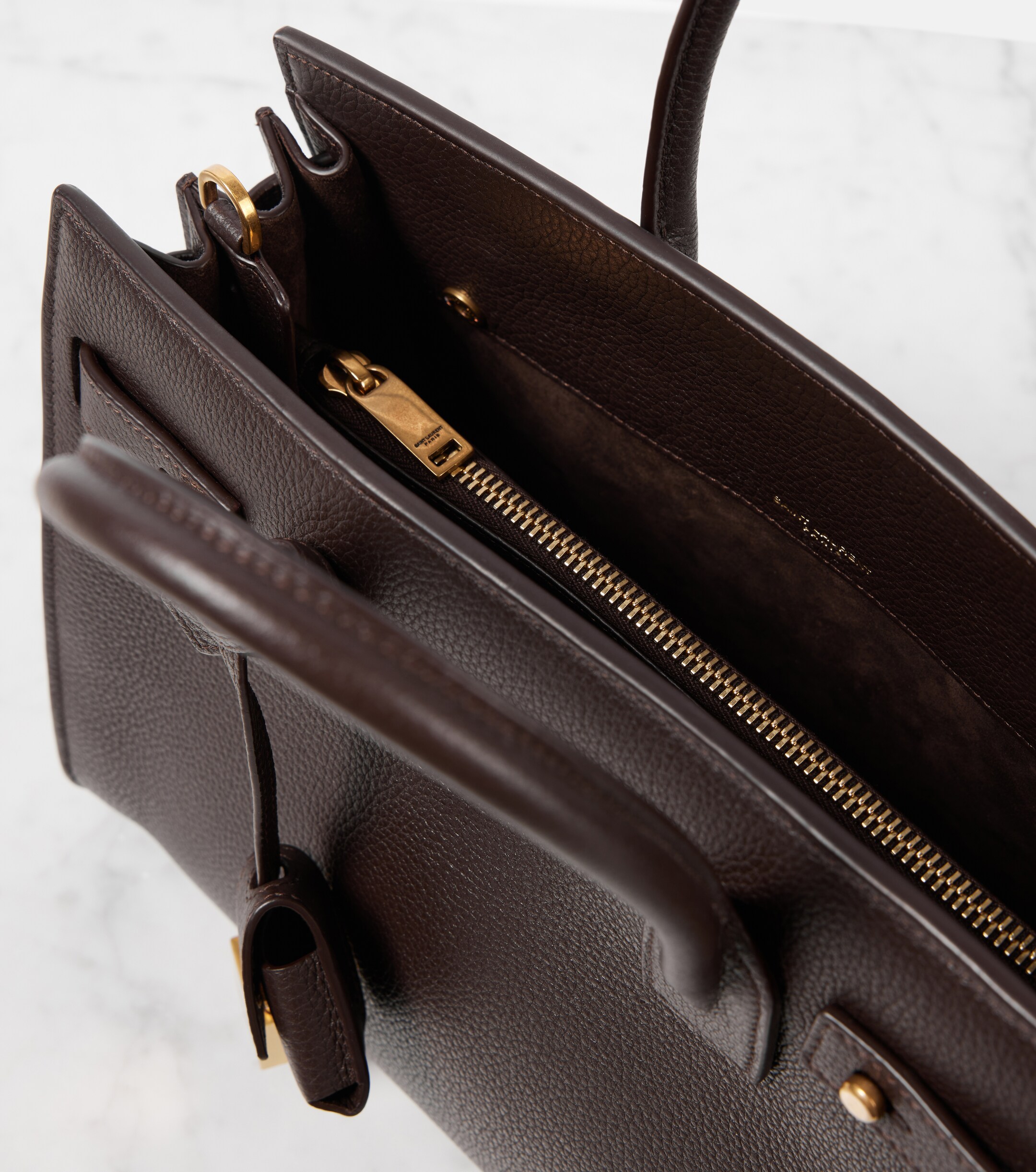 Saint Laurent Saint Laurent Sac De Jour Baby leather tote bag