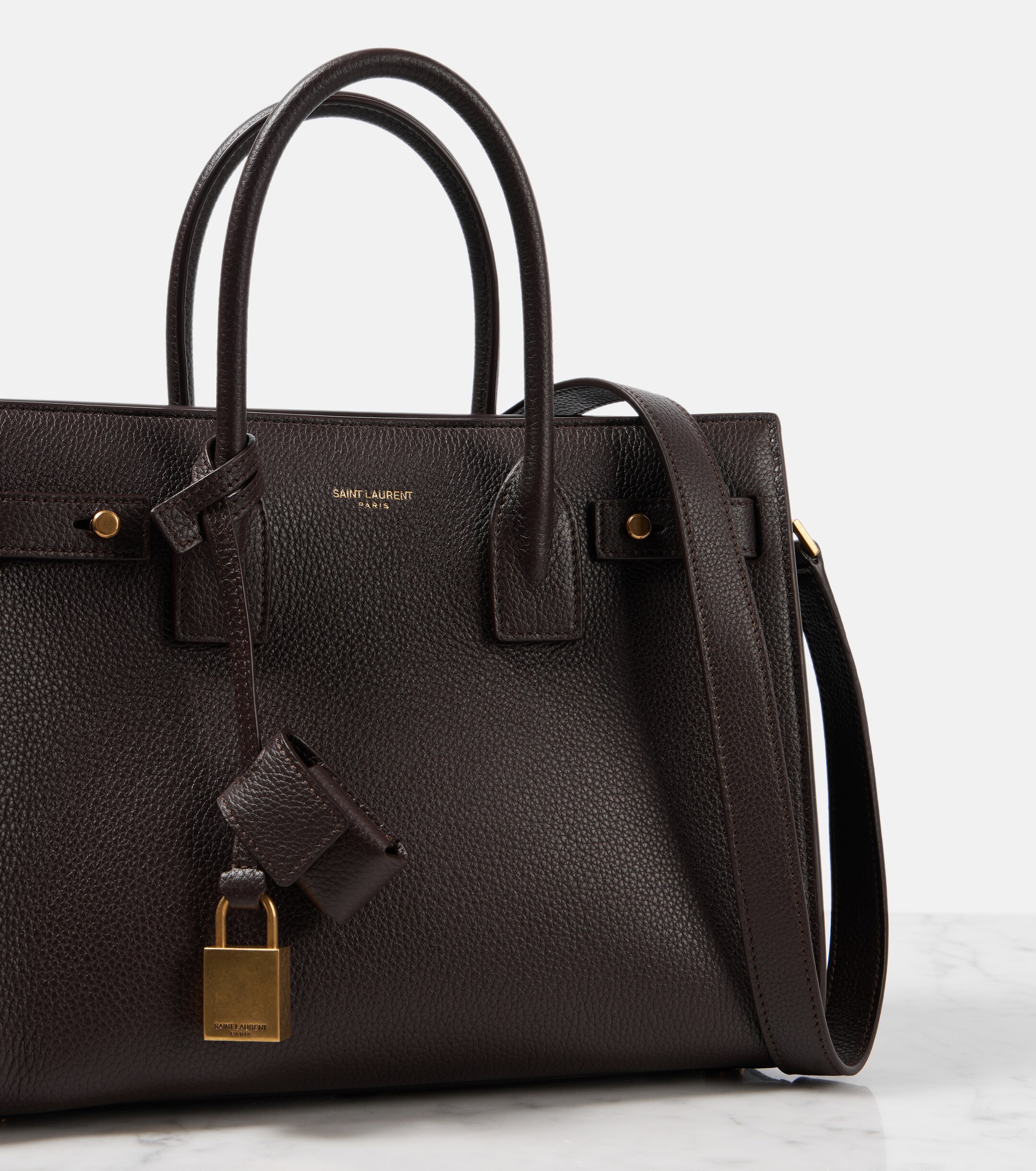 Saint Laurent Saint Laurent Sac De Jour Baby leather tote bag