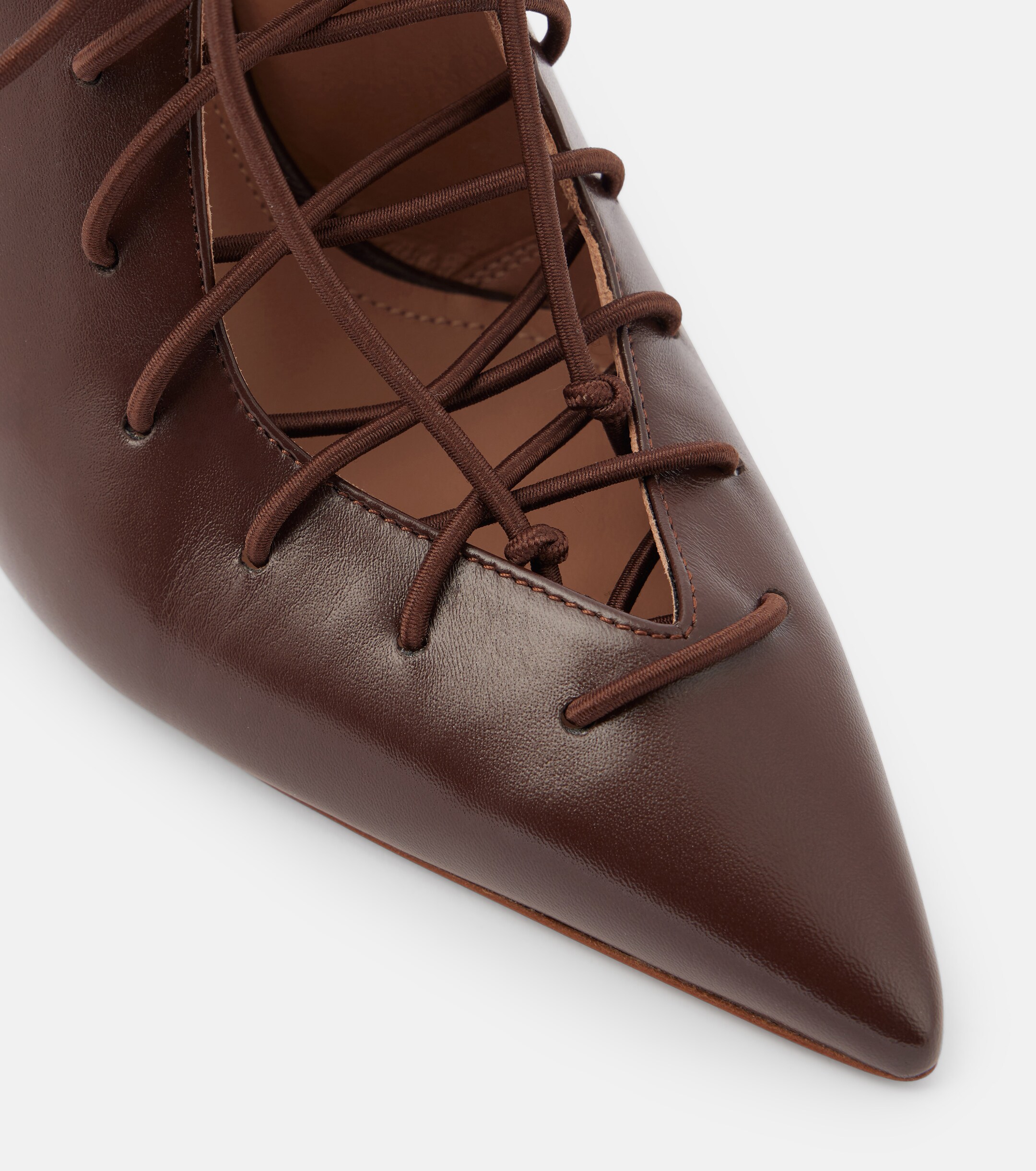 Malone Souliers Alia 90 leather slingback pumps thumbnail