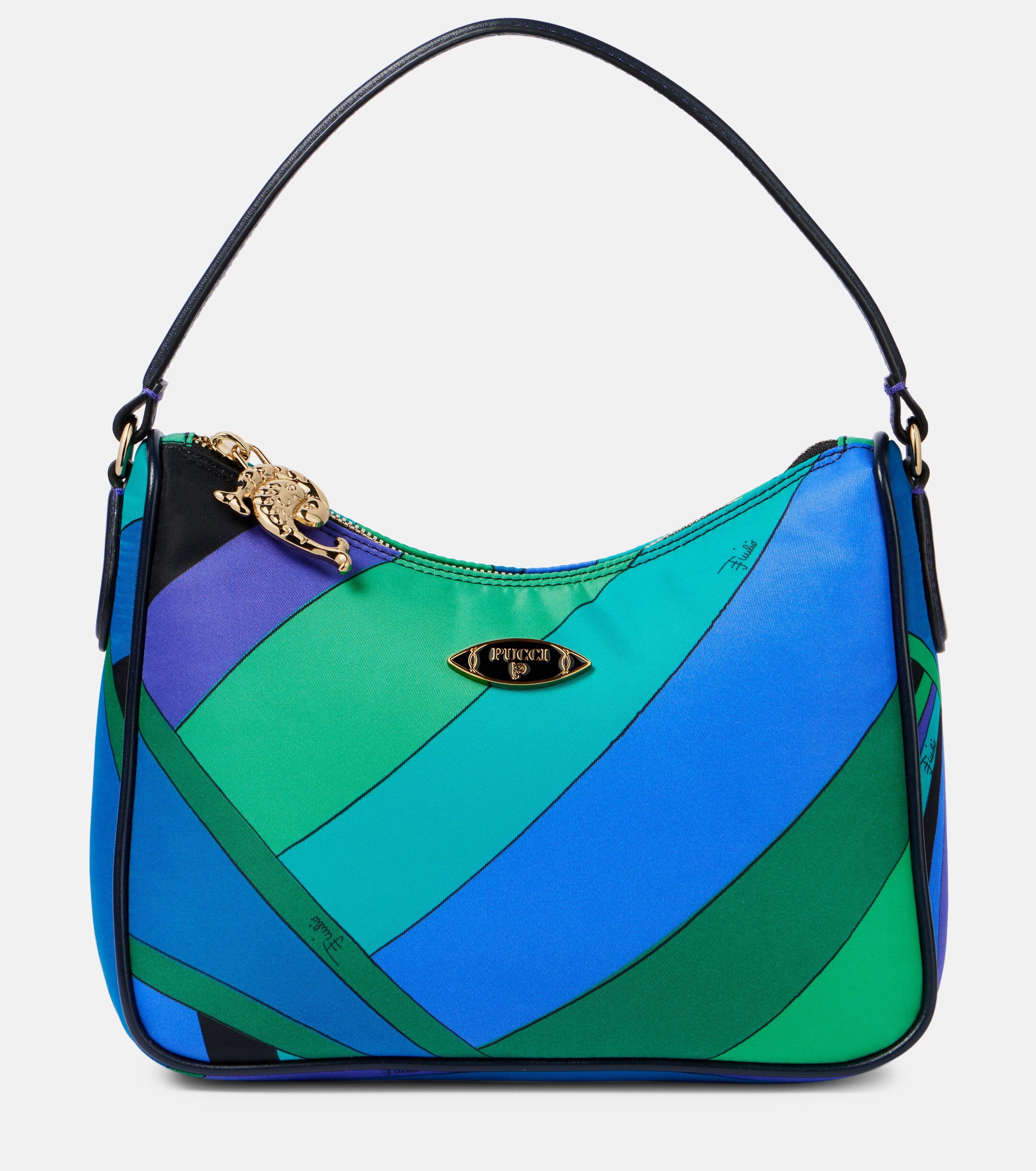 Pucci Yummy leather-trimmed shoulder bag