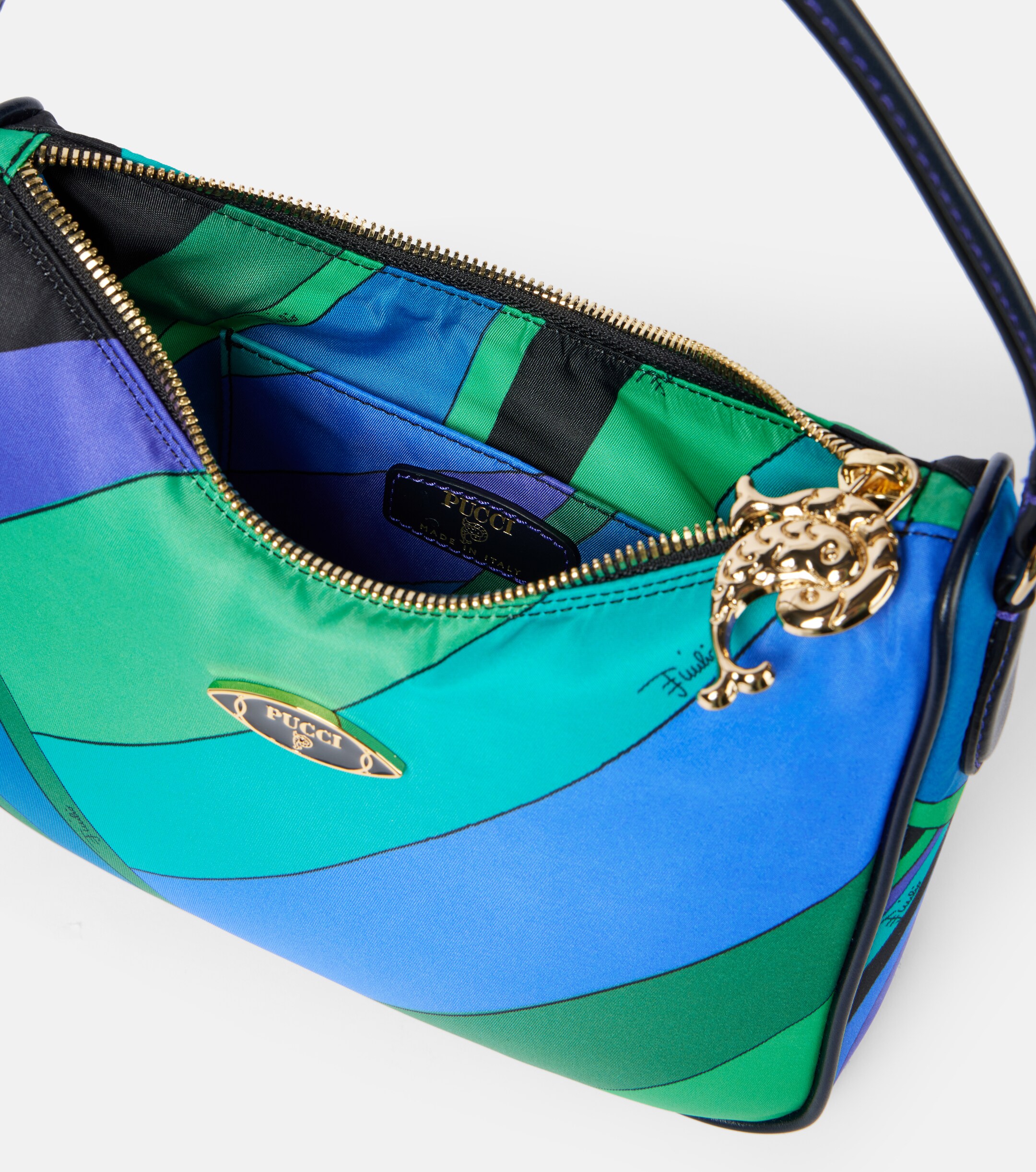 Pucci Yummy leather-trimmed shoulder bag