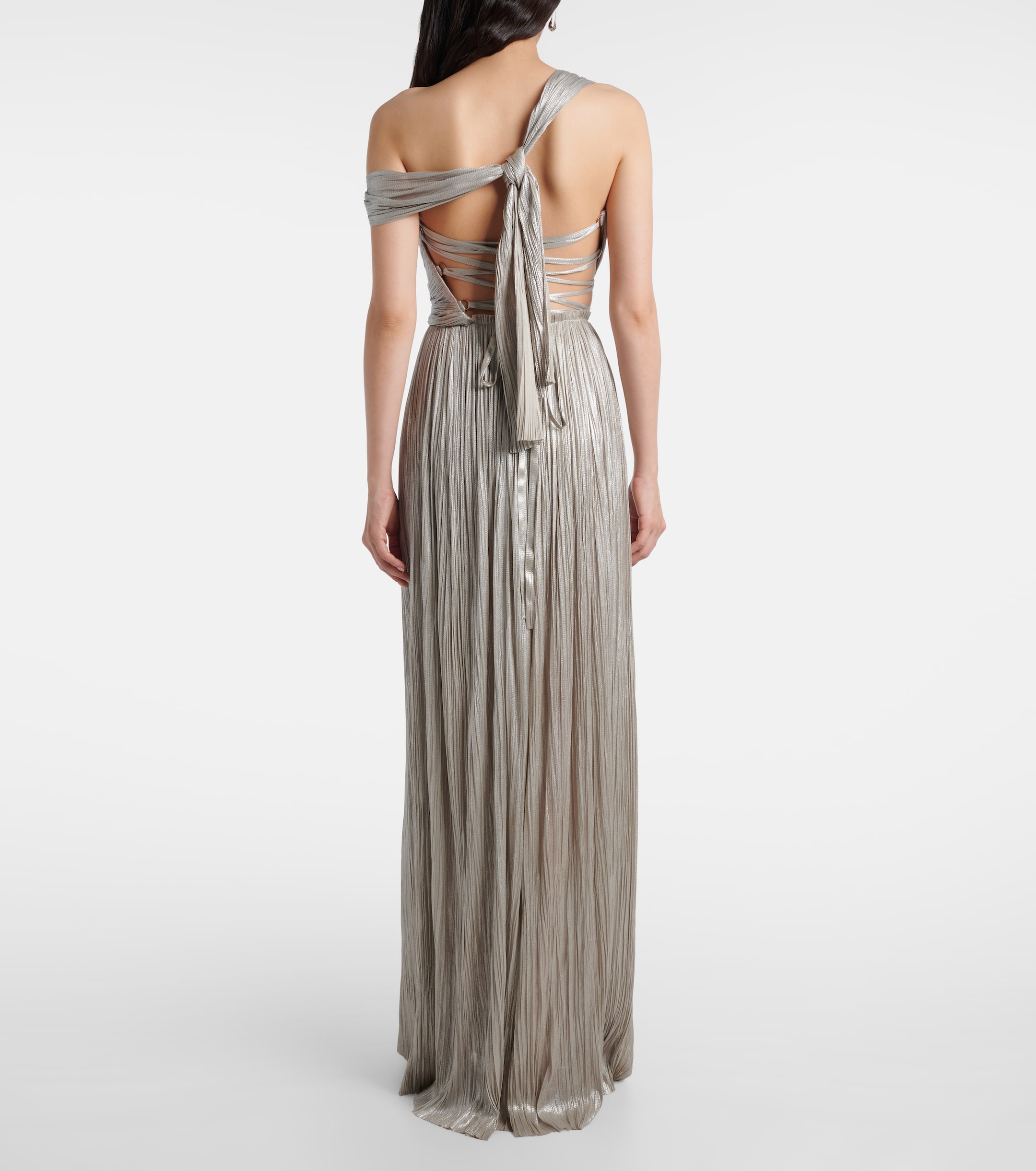 Maria Lucia Hohan Serene asymmetric silk mousseline gown