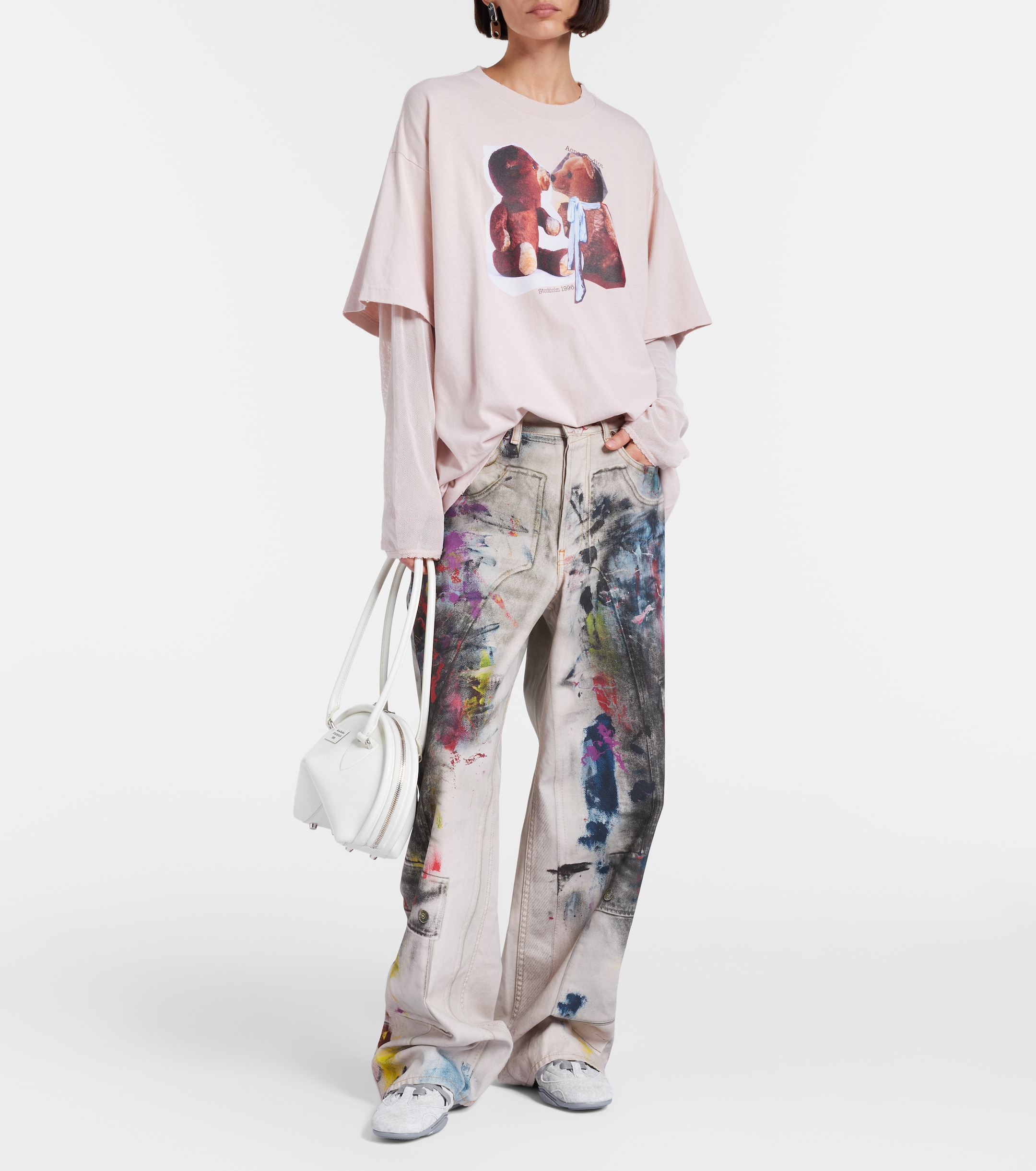 Acne Studios 1981 trompe l'oeil wide-leg jeans