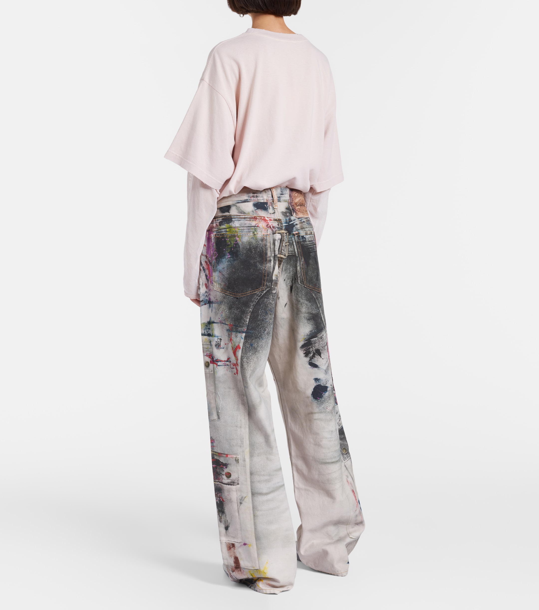 Acne Studios 1981 trompe l'oeil wide-leg jeans