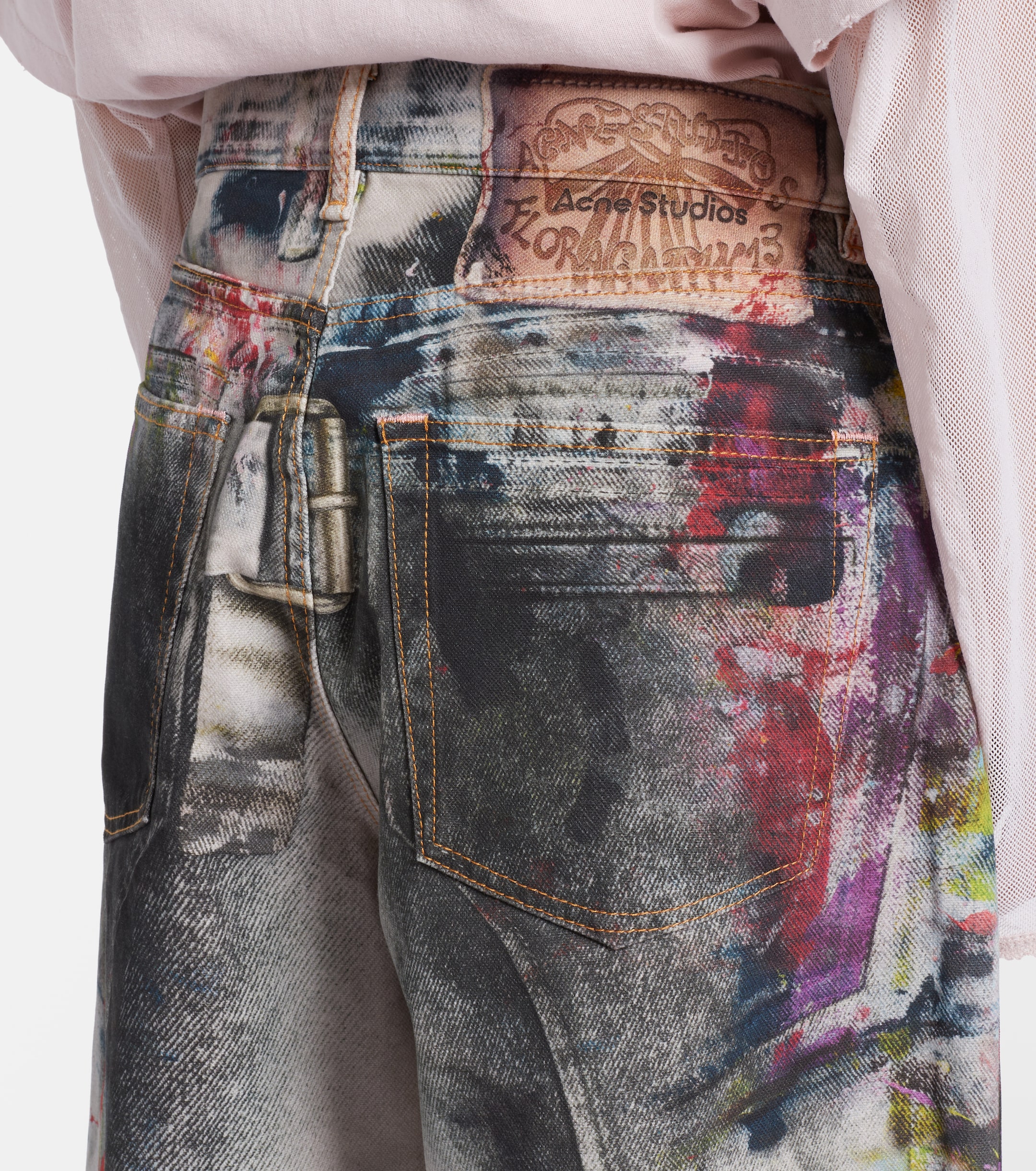 Acne Studios 1981 trompe l'oeil wide-leg jeans