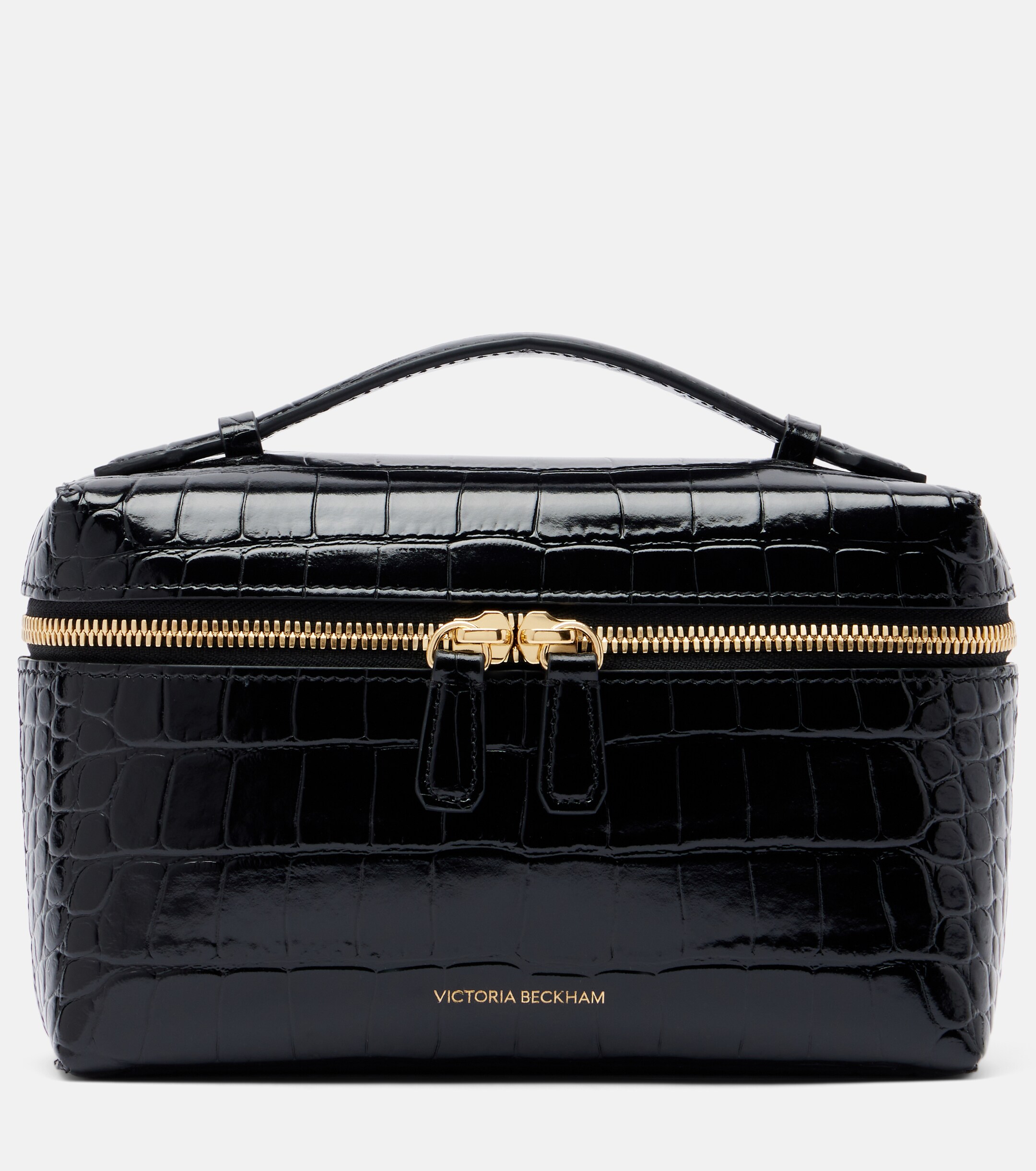 Victoria Beckham Vanity croc-effect leather vanity bag