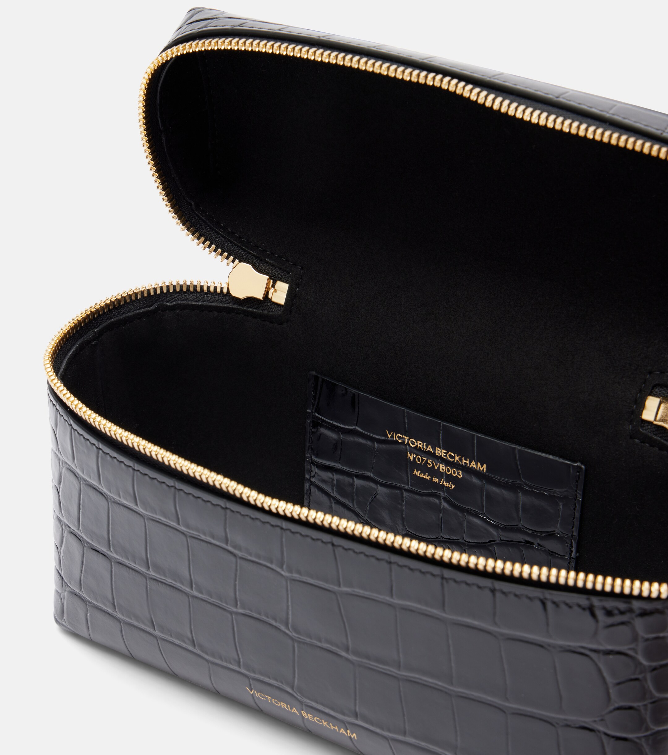 Victoria Beckham Vanity croc-effect leather vanity bag