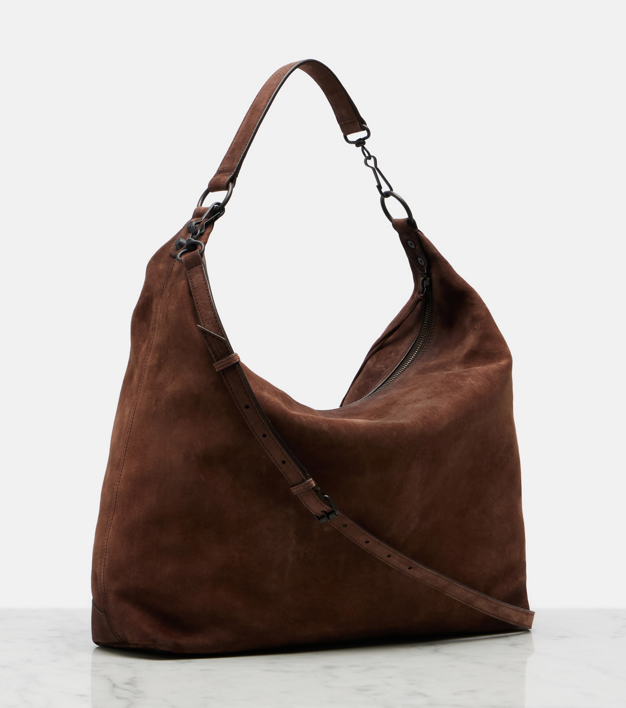 Balenciaga Le City Medium suede tote bag