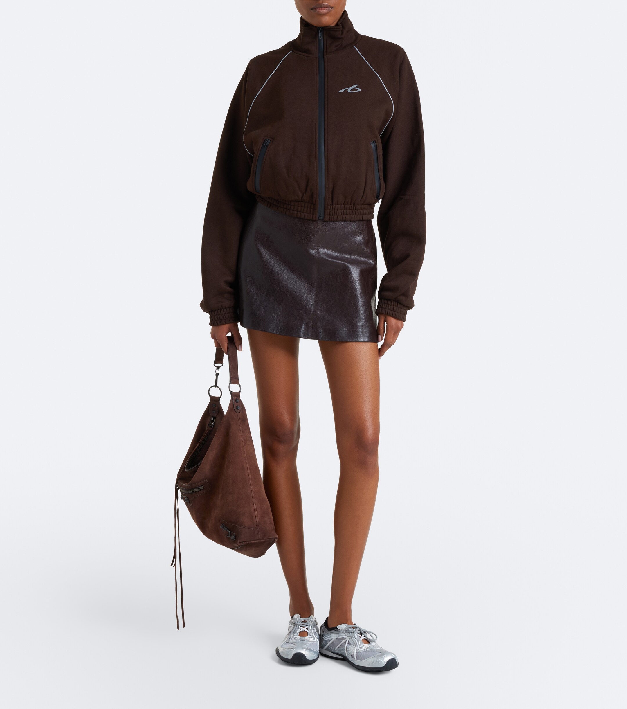 Balenciaga Le City Medium suede tote bag
