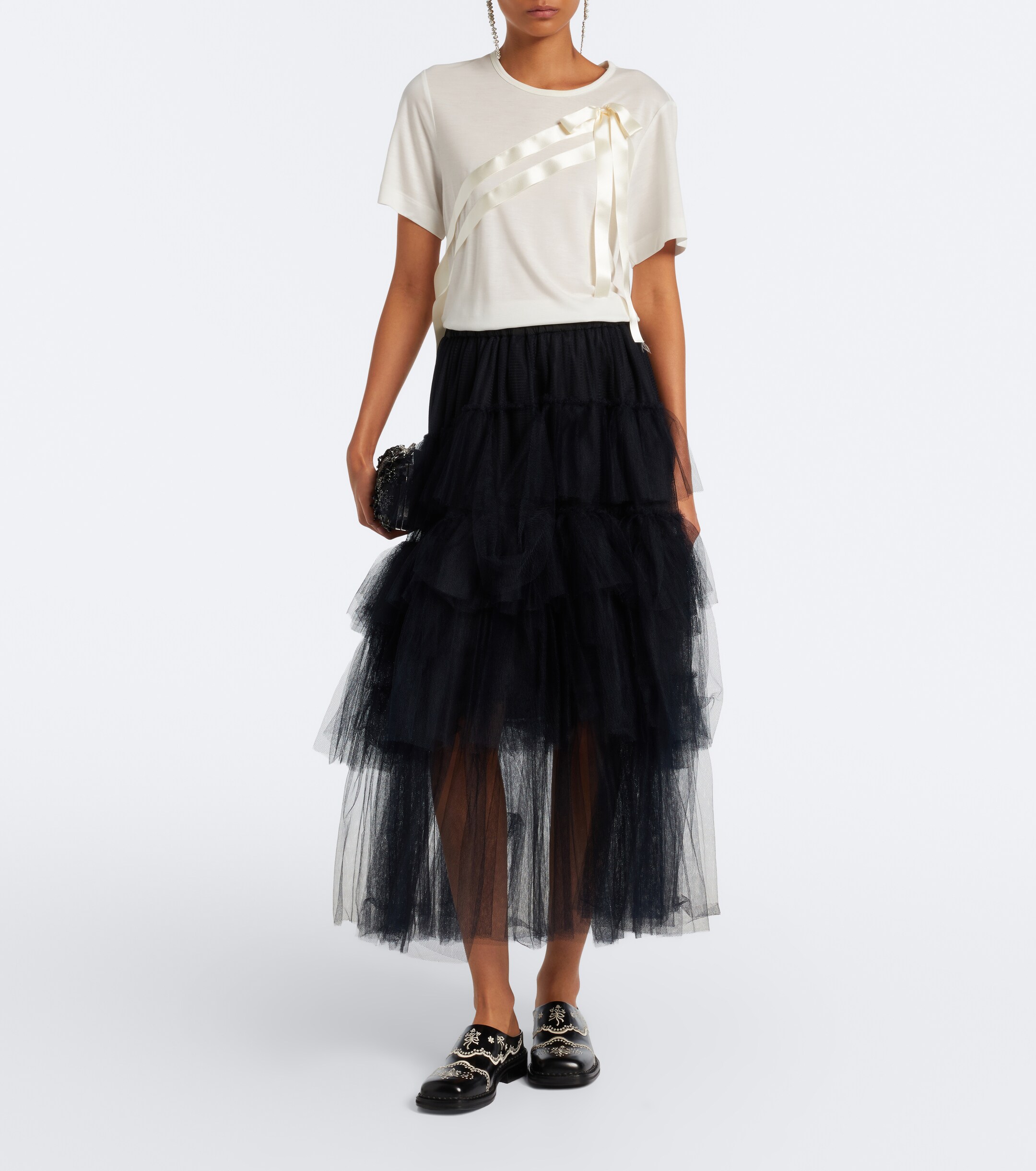 Simone Rocha Simone Rocha Embroidered leather mules