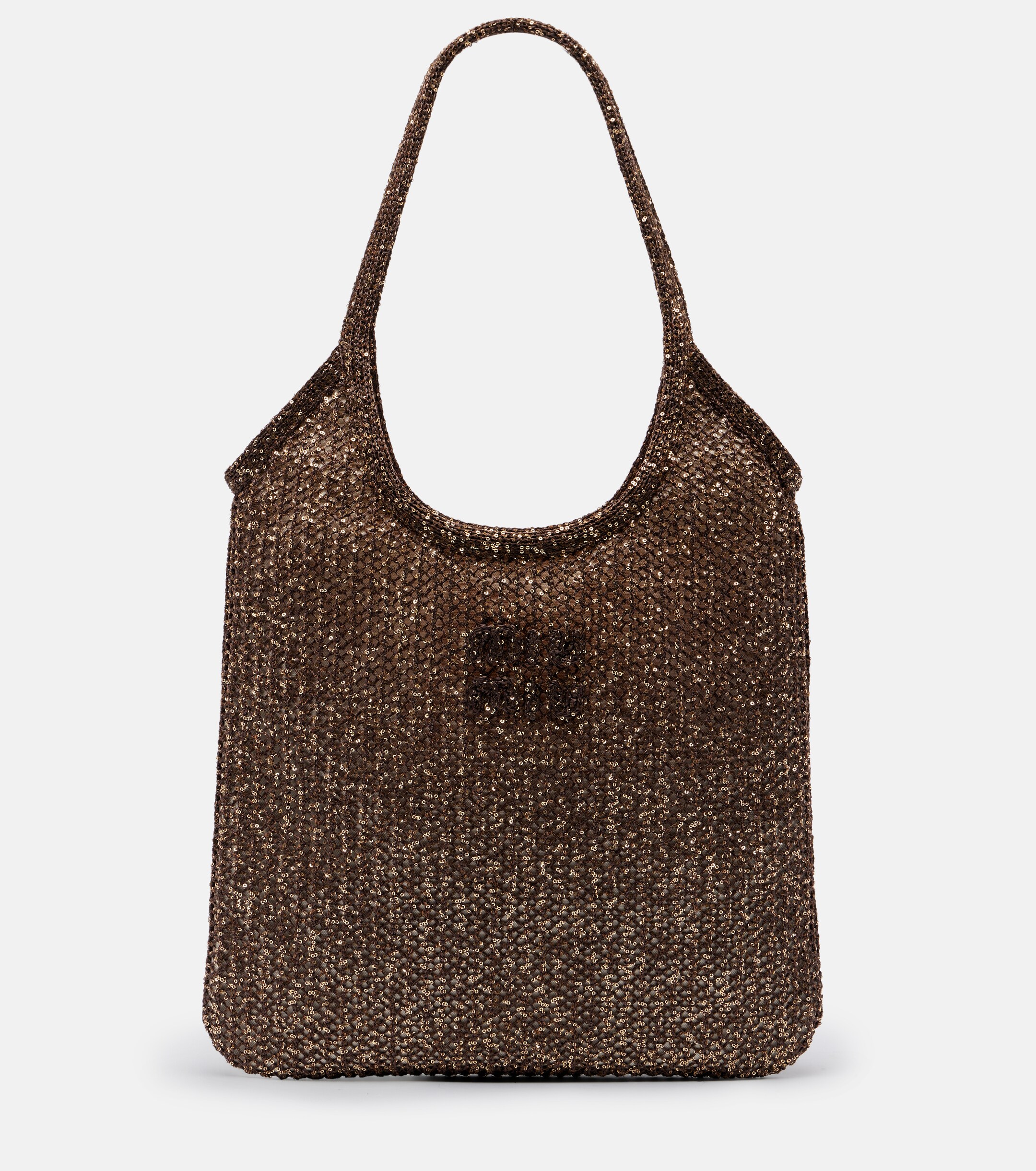 Miu Miu Ivy sequined mesh shopper