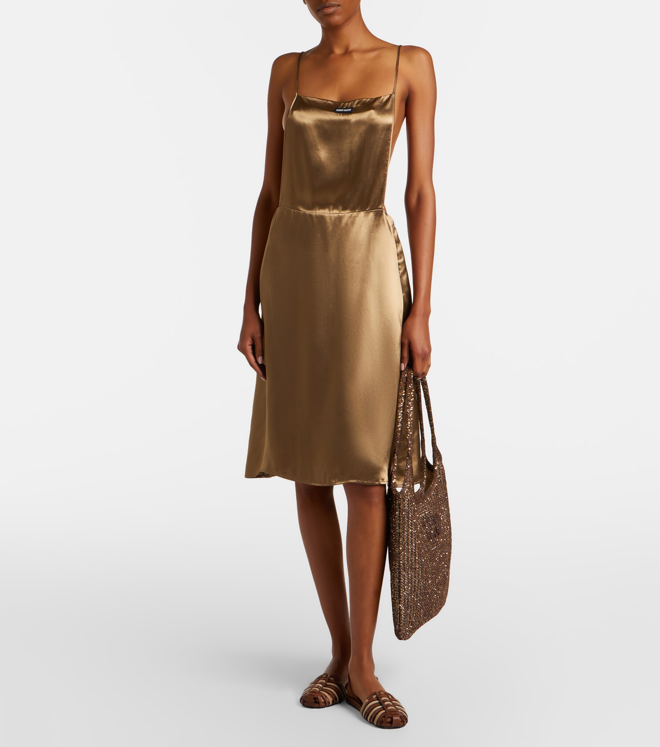 Miu Miu Ivy sequined mesh shopper