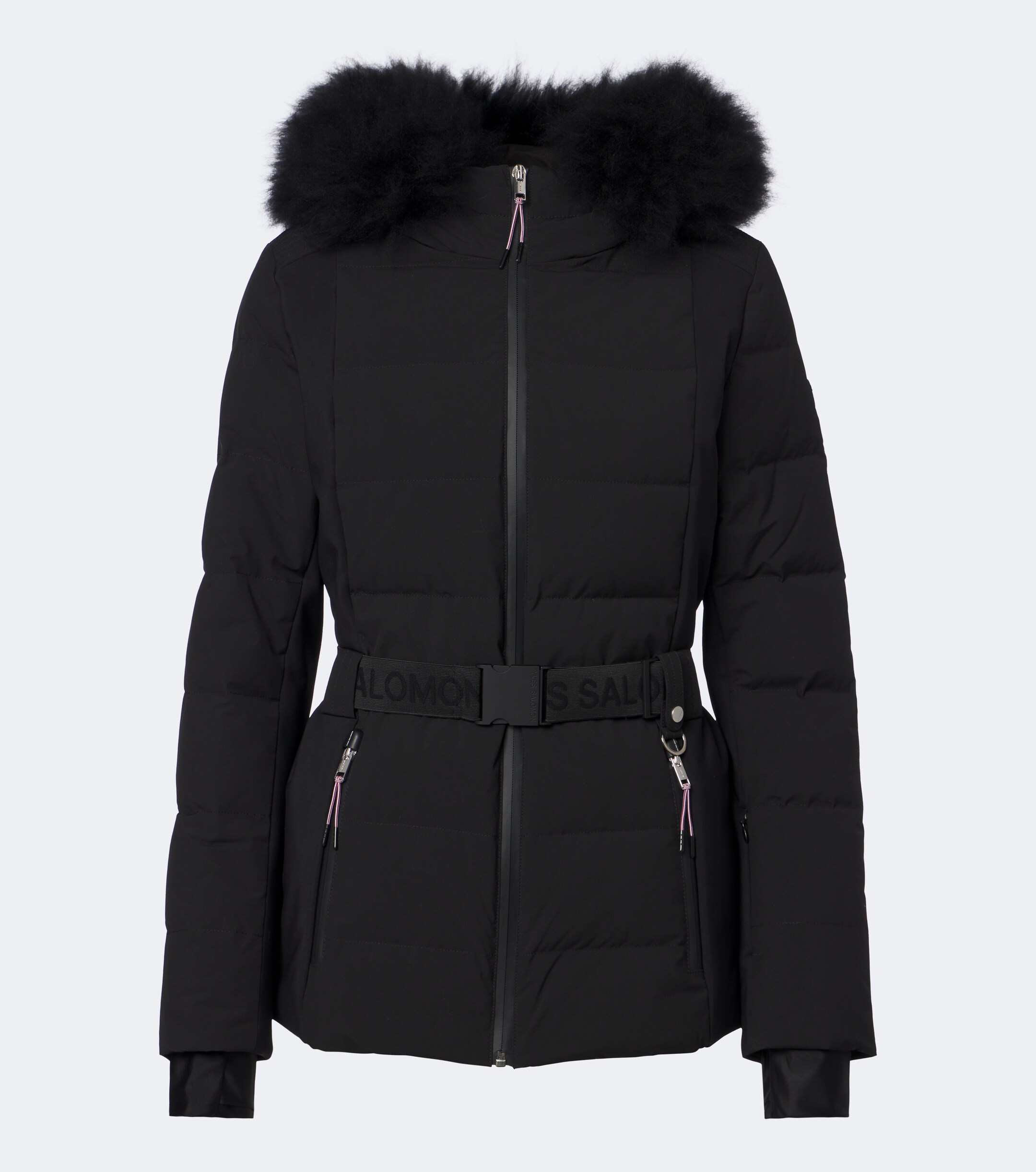 Yves Salomon Yves Salomon Belted shearling-trimmed ski jacket