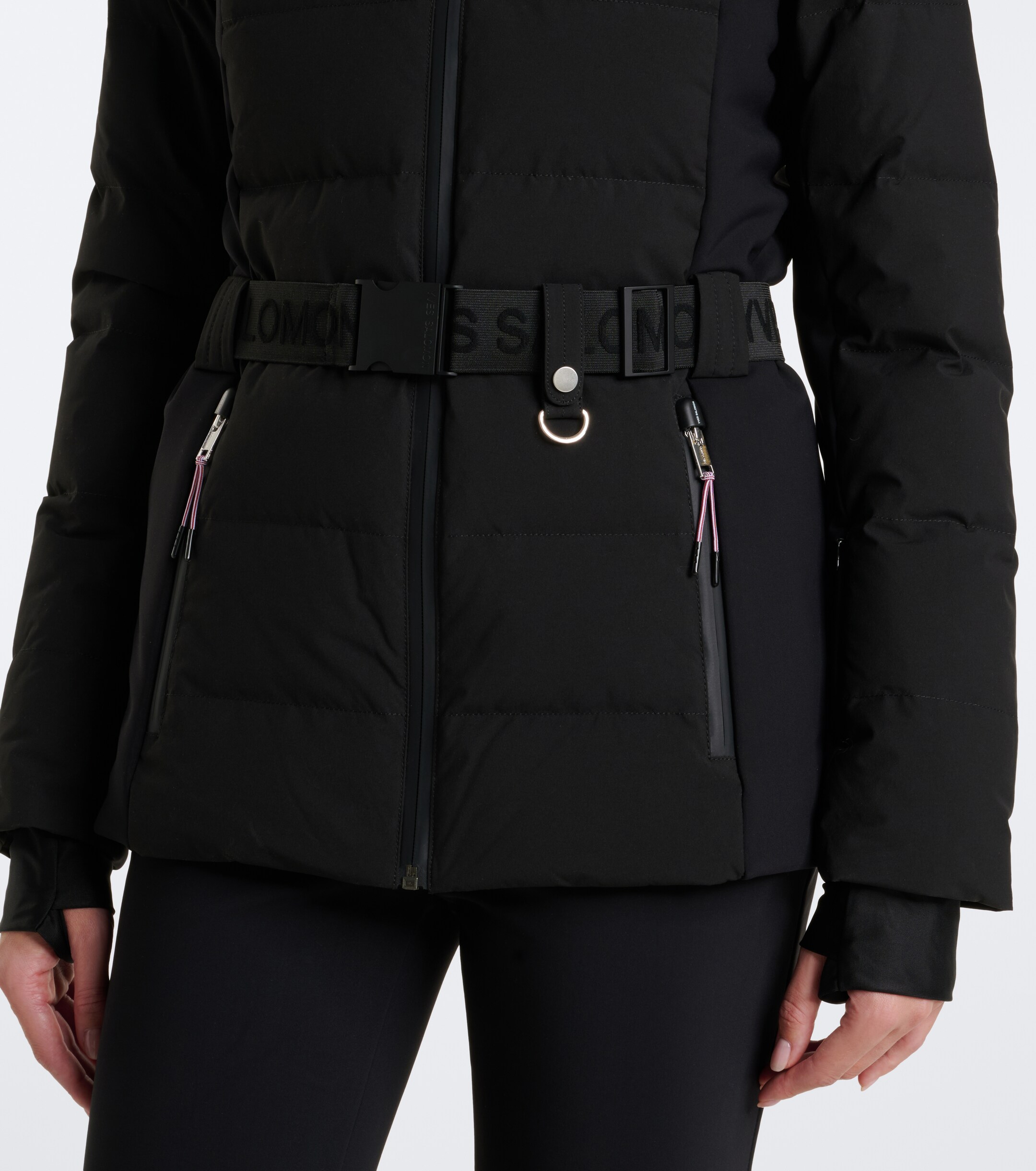 Yves Salomon Yves Salomon Belted shearling-trimmed ski jacket