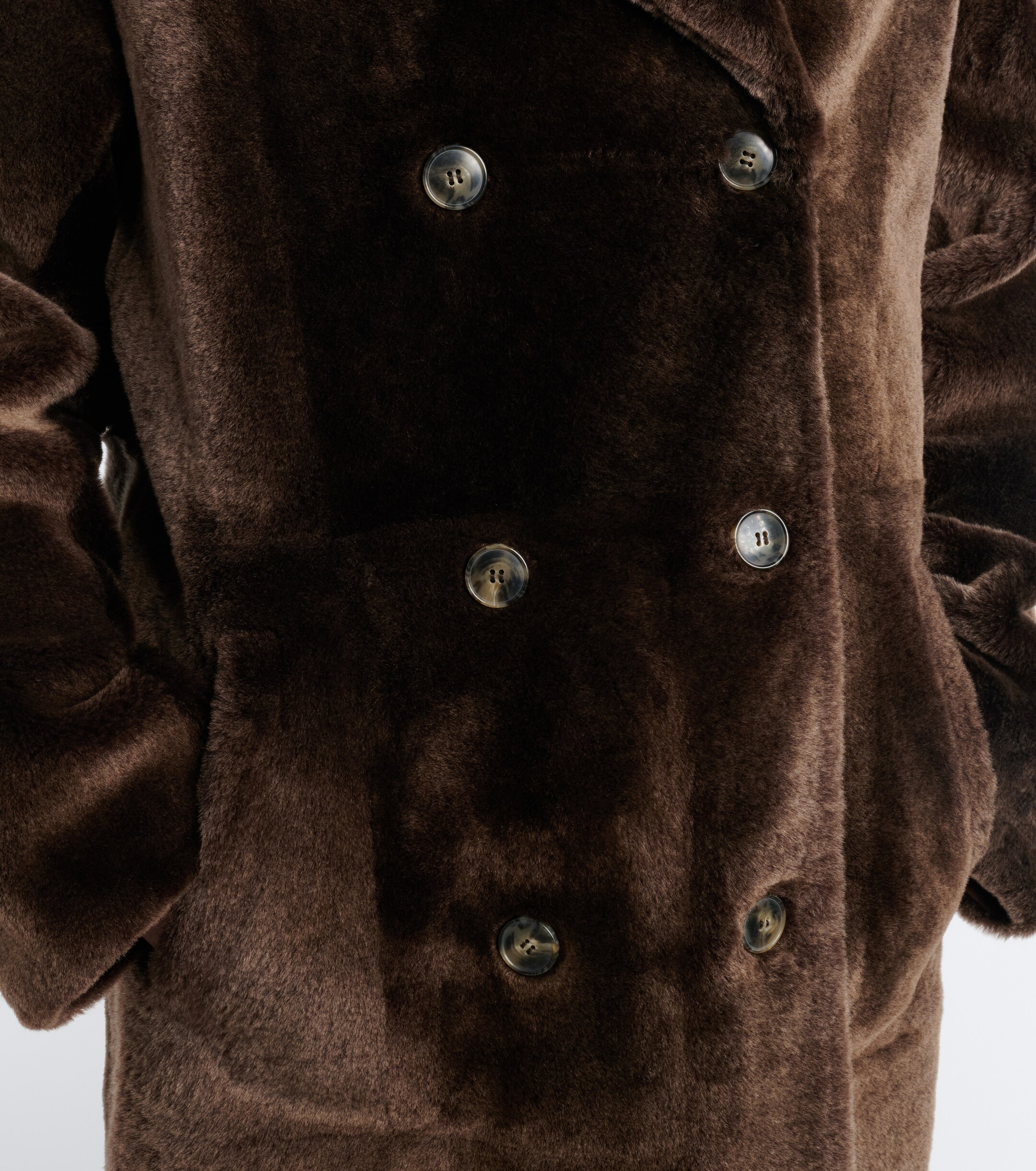 Yves Salomon Yves Salomon Double-breasted shearling coat