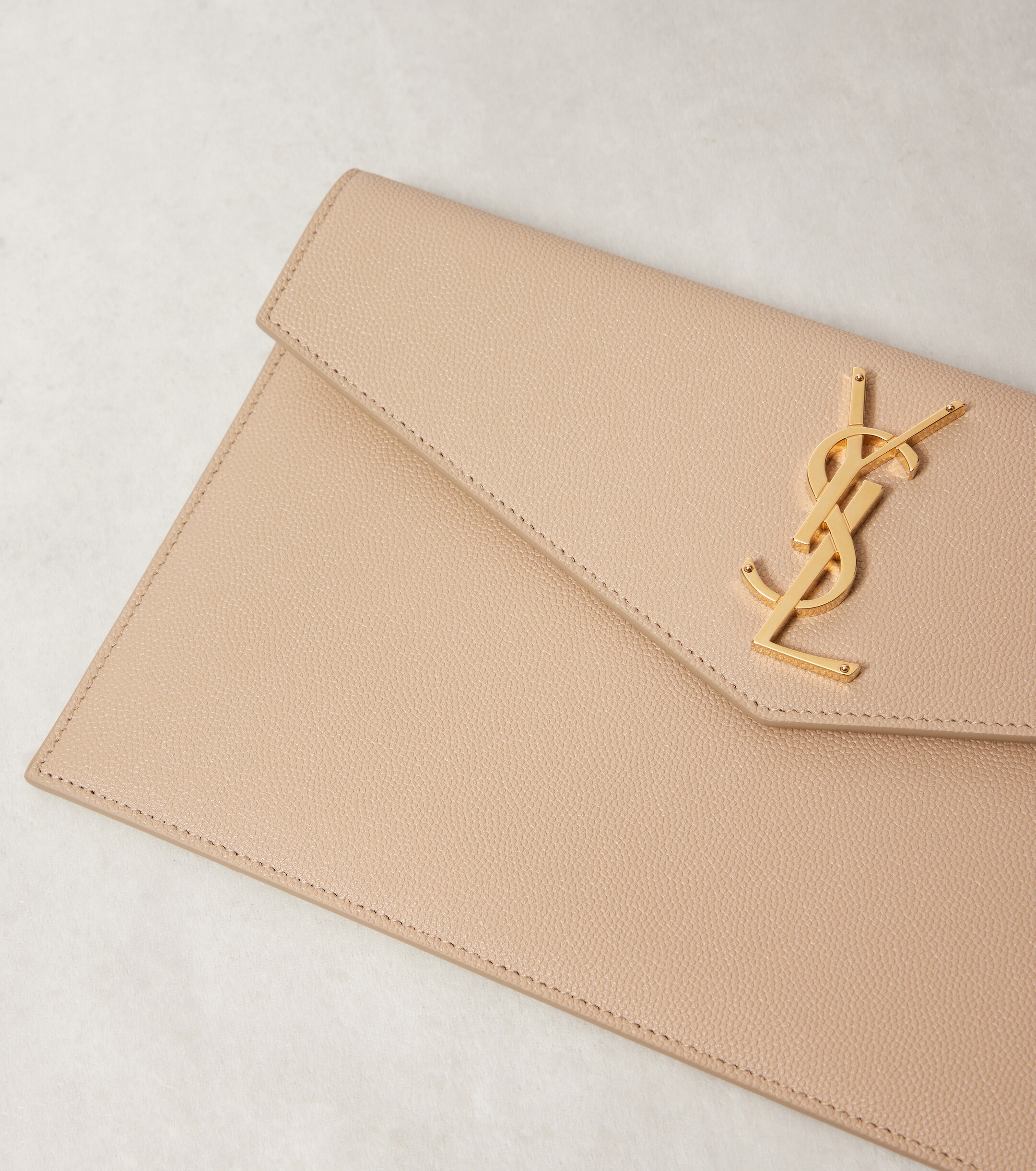 Saint Laurent Uptown leather clutch