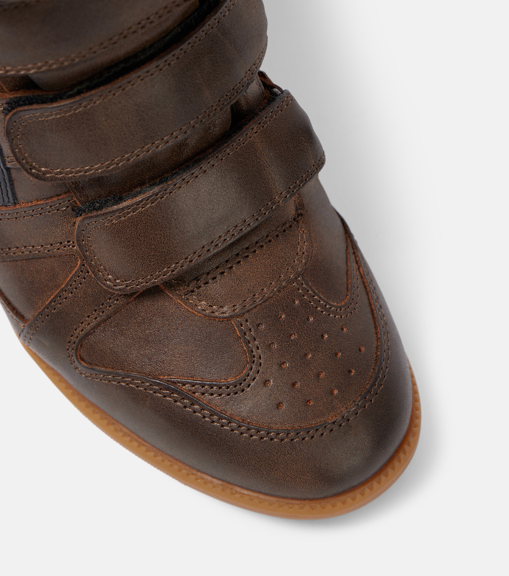 Isabel Marant Bekett 70 shearling-trimmed sneakers