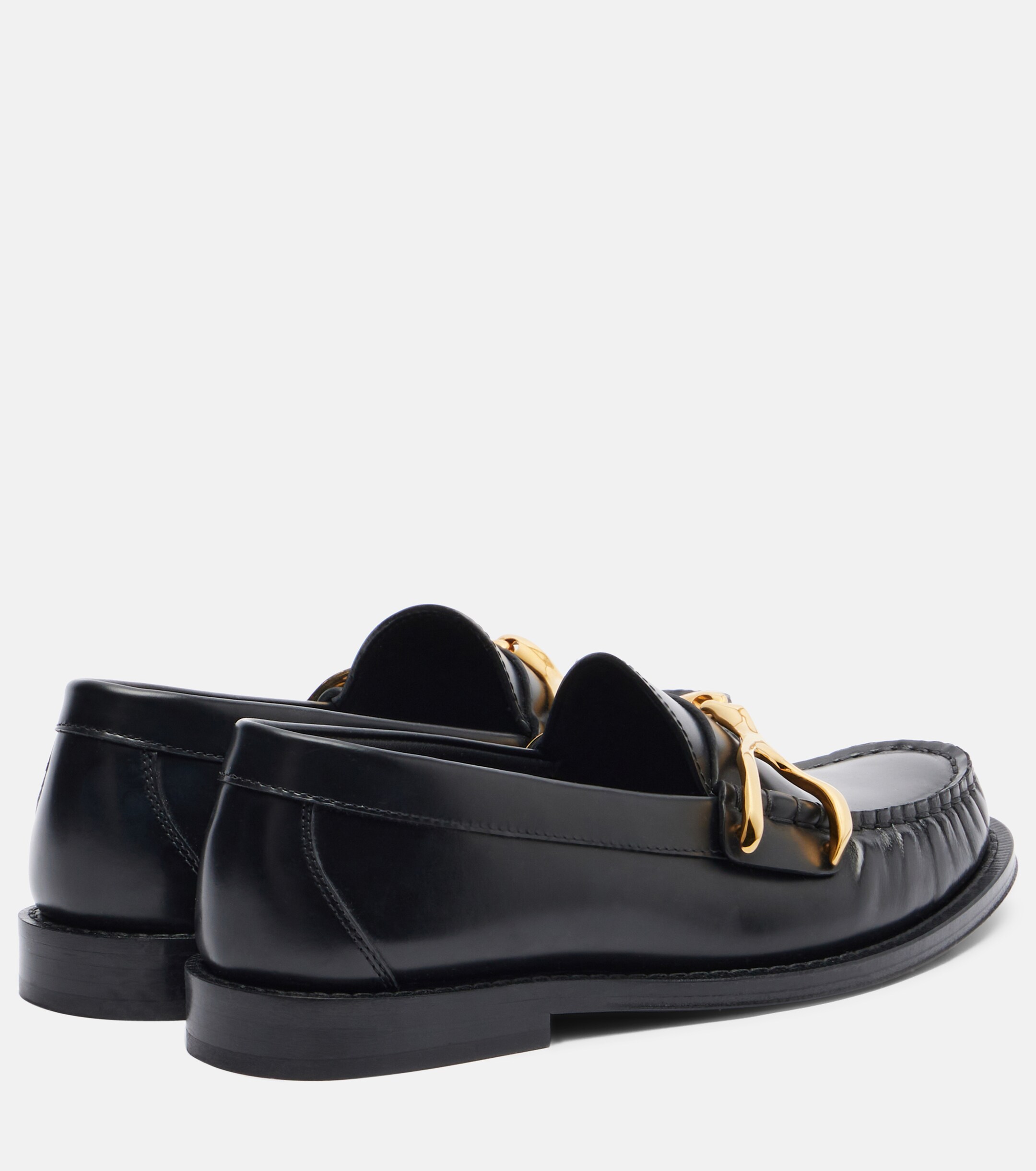 McQueen McQueen Wishbone leather loafers
