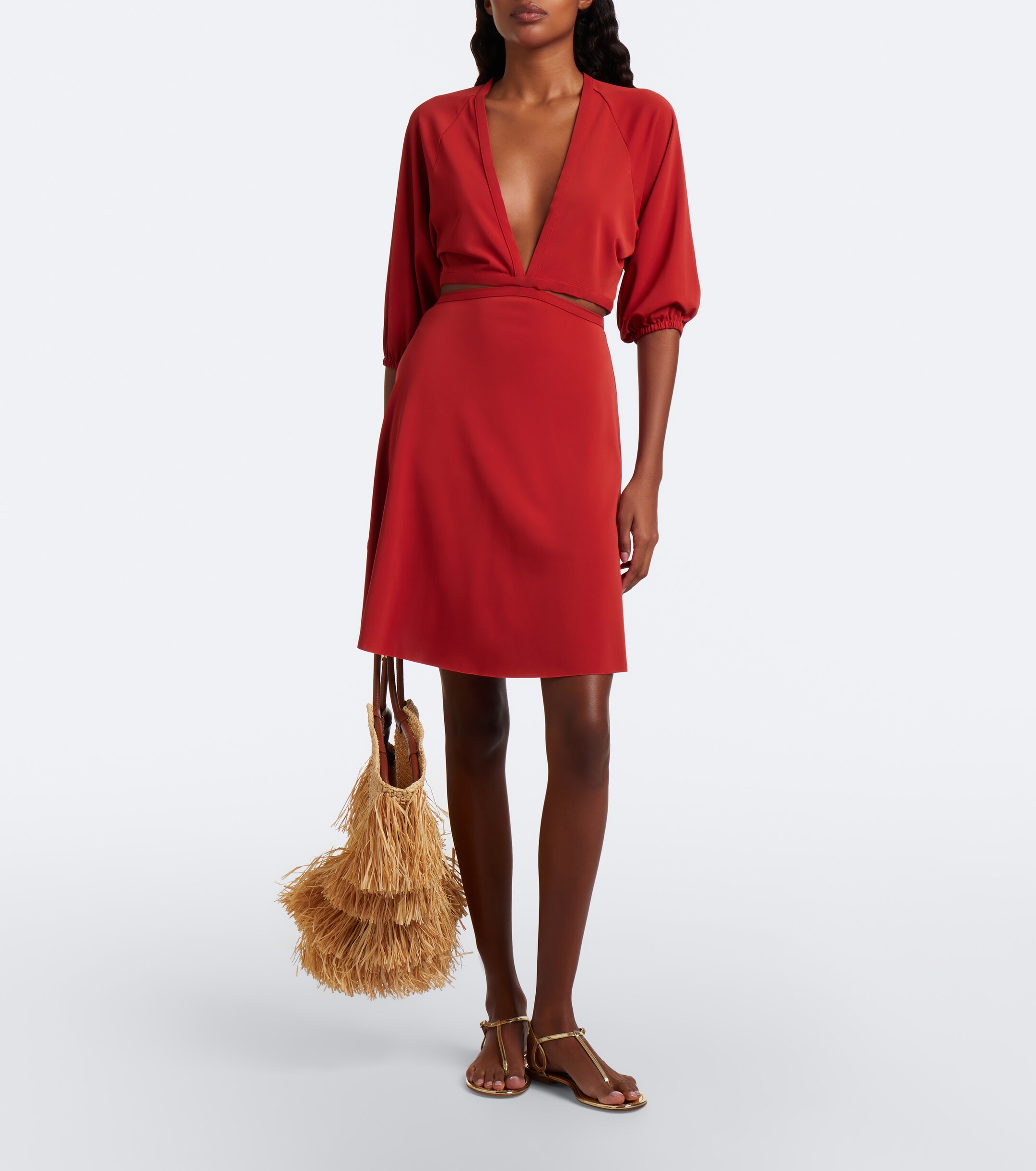 Eres Eres Esmee cutout jersey minidress