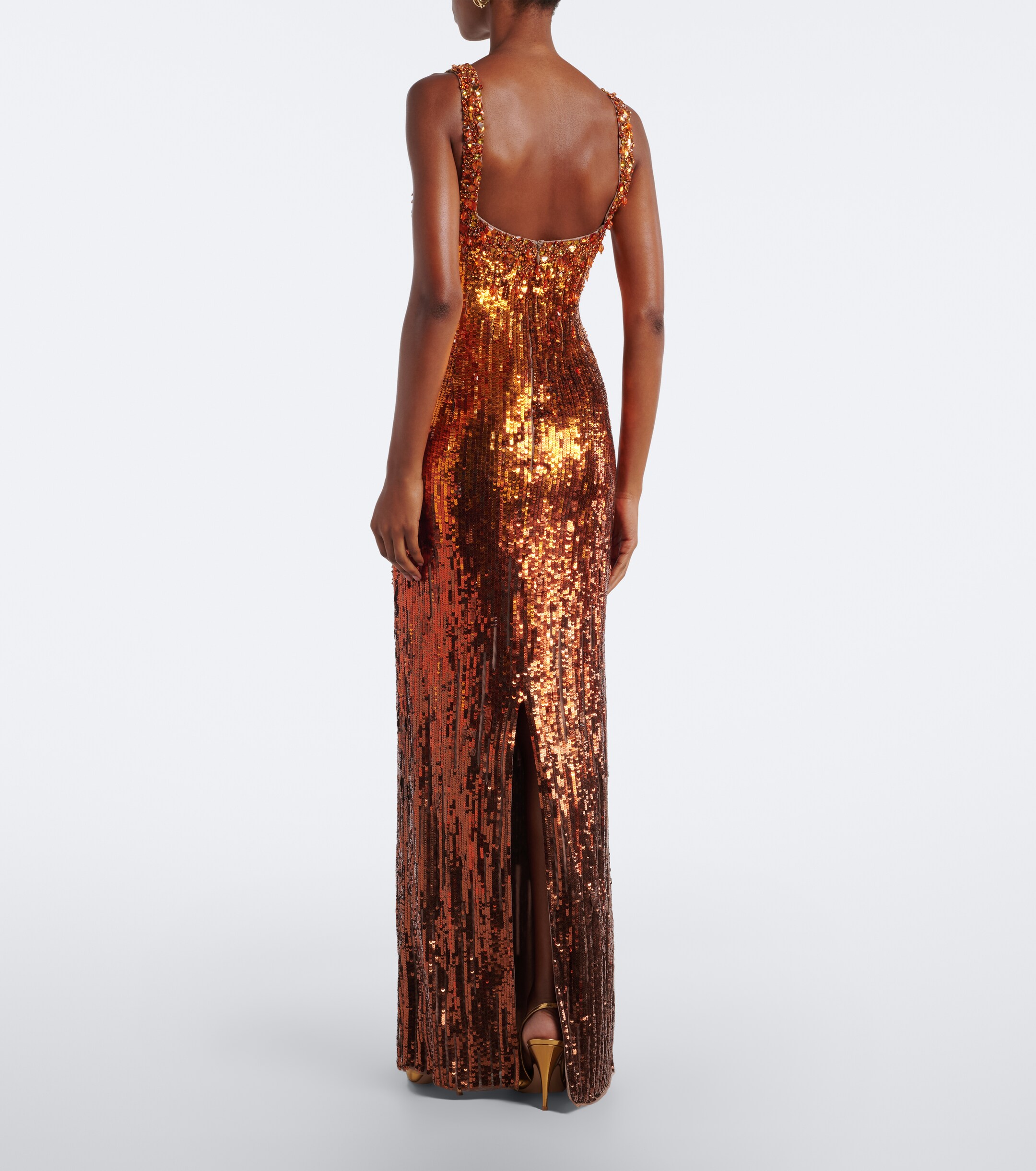 Jenny Packham Jenny Packham Rosalie embellished sequined gown