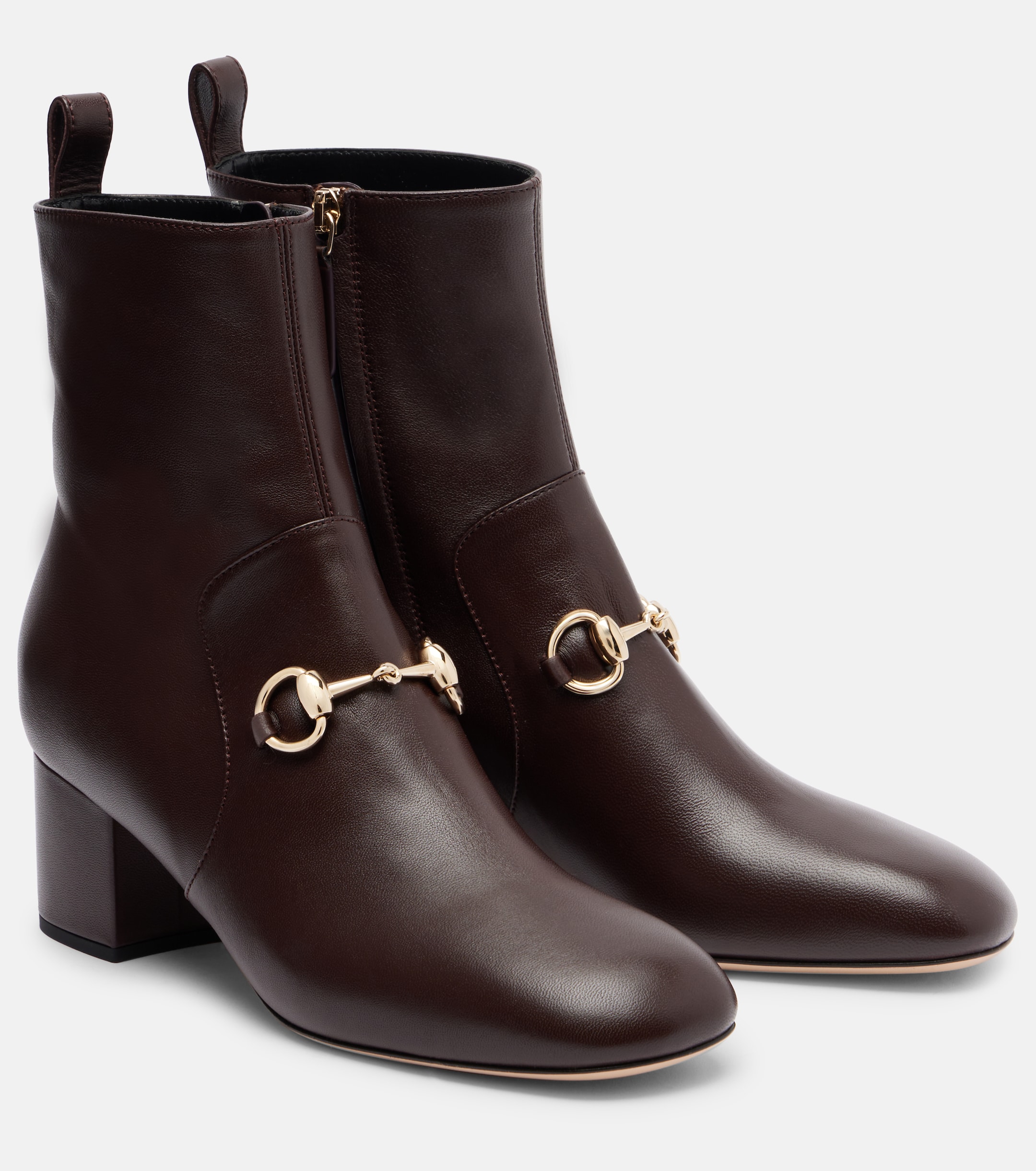 Gucci Horsebit leather ankle boots