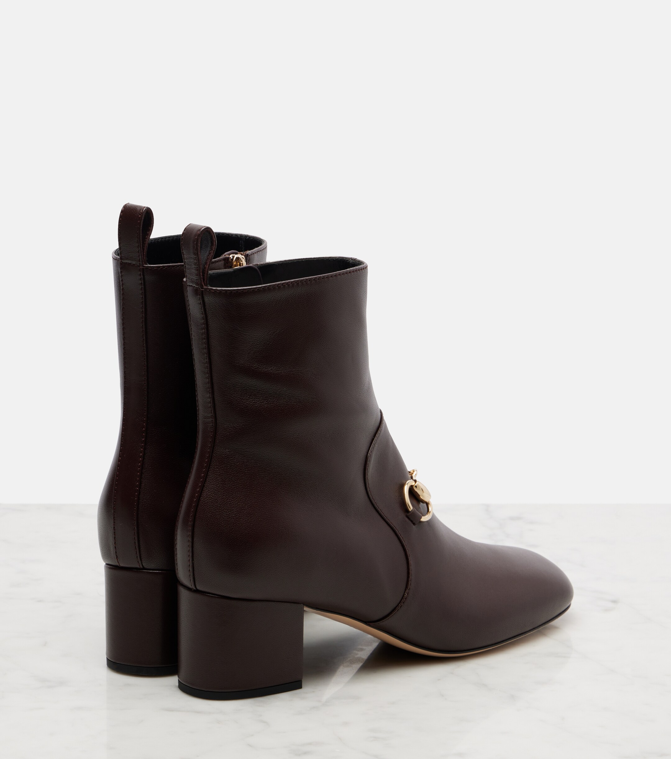 Gucci Horsebit leather ankle boots