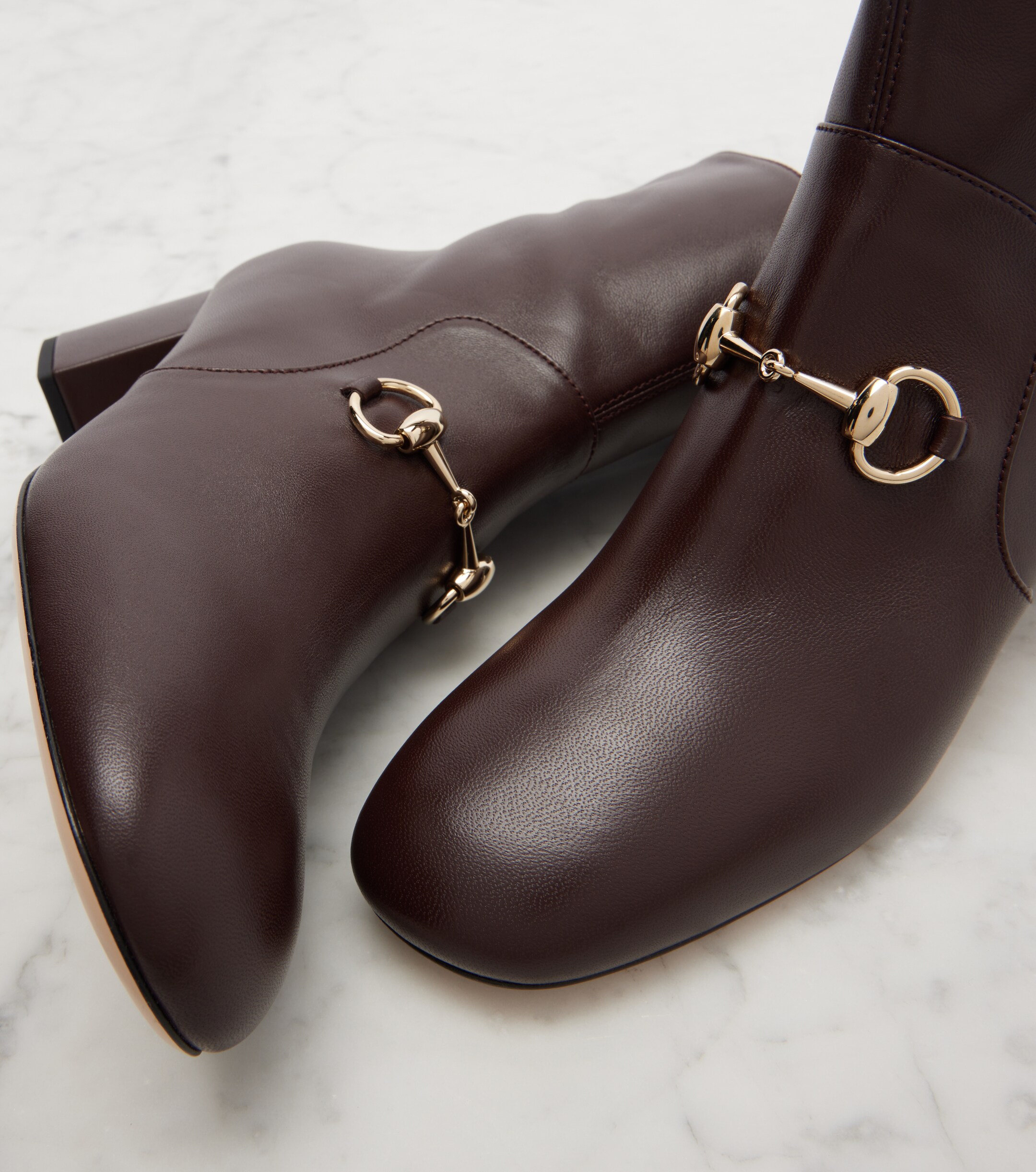 Gucci Horsebit leather ankle boots