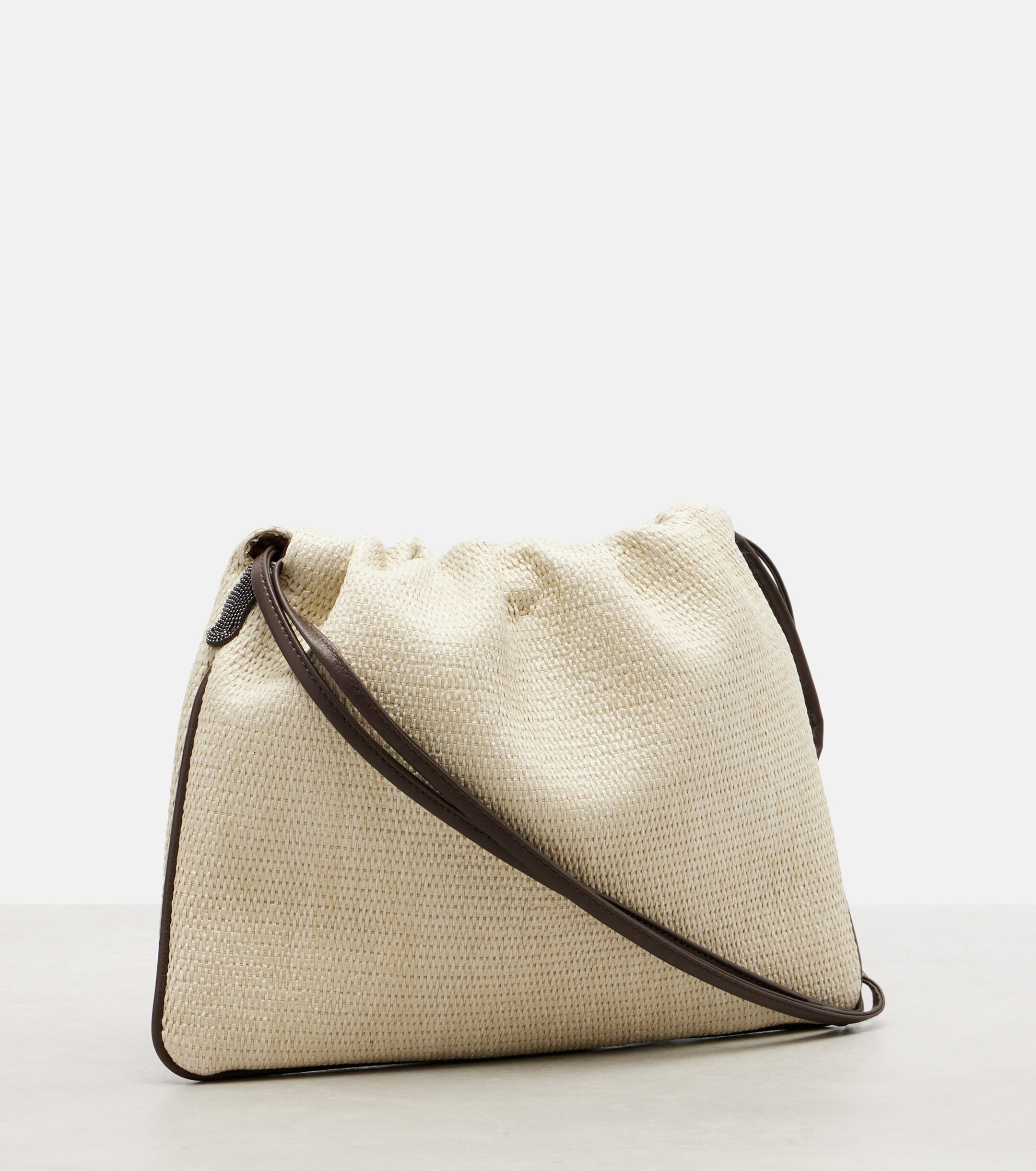 Brunello Cucinelli Mini canvas crossbody bag