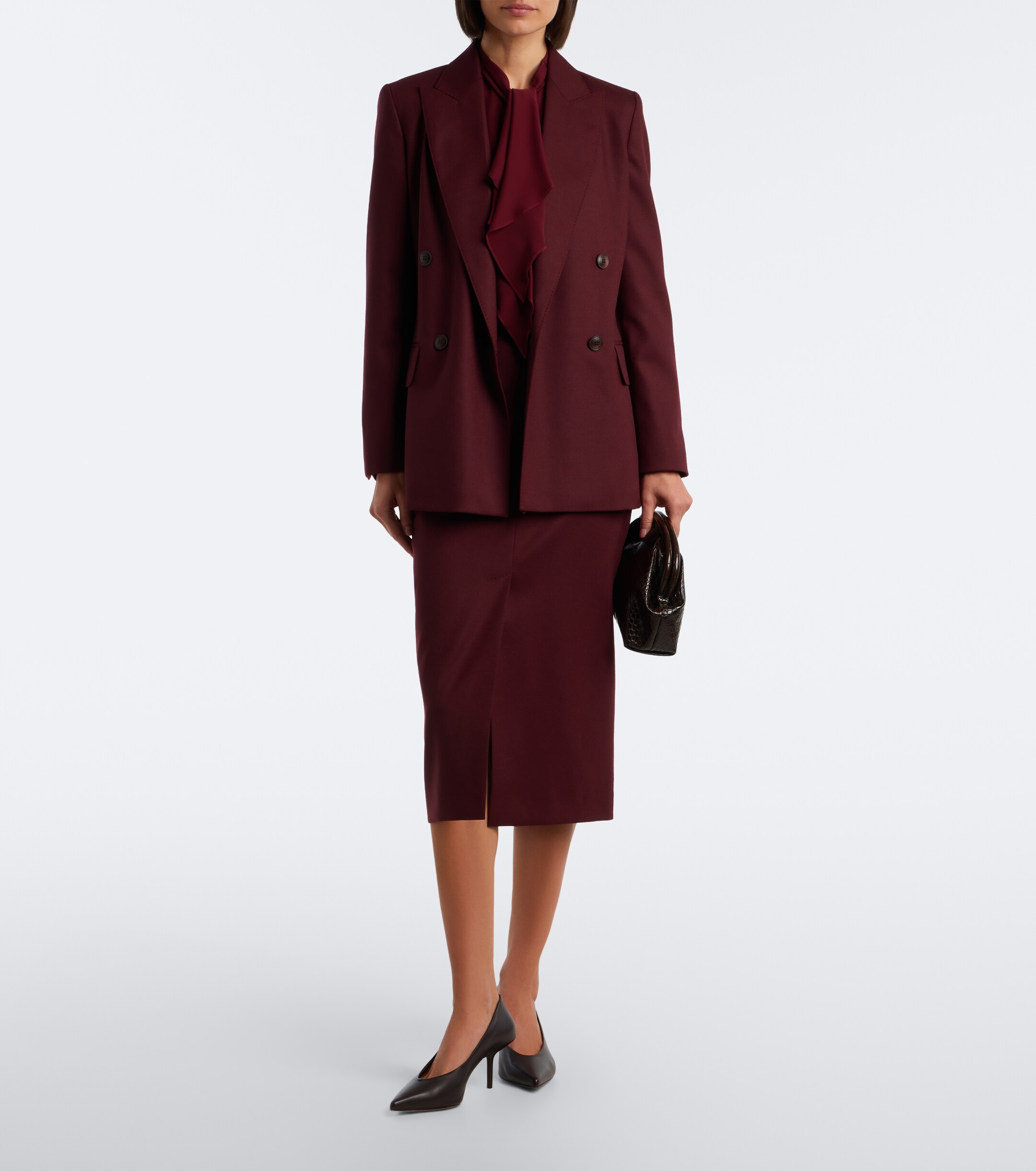 Max Mara Max Mara Wool-blend pencil skirt