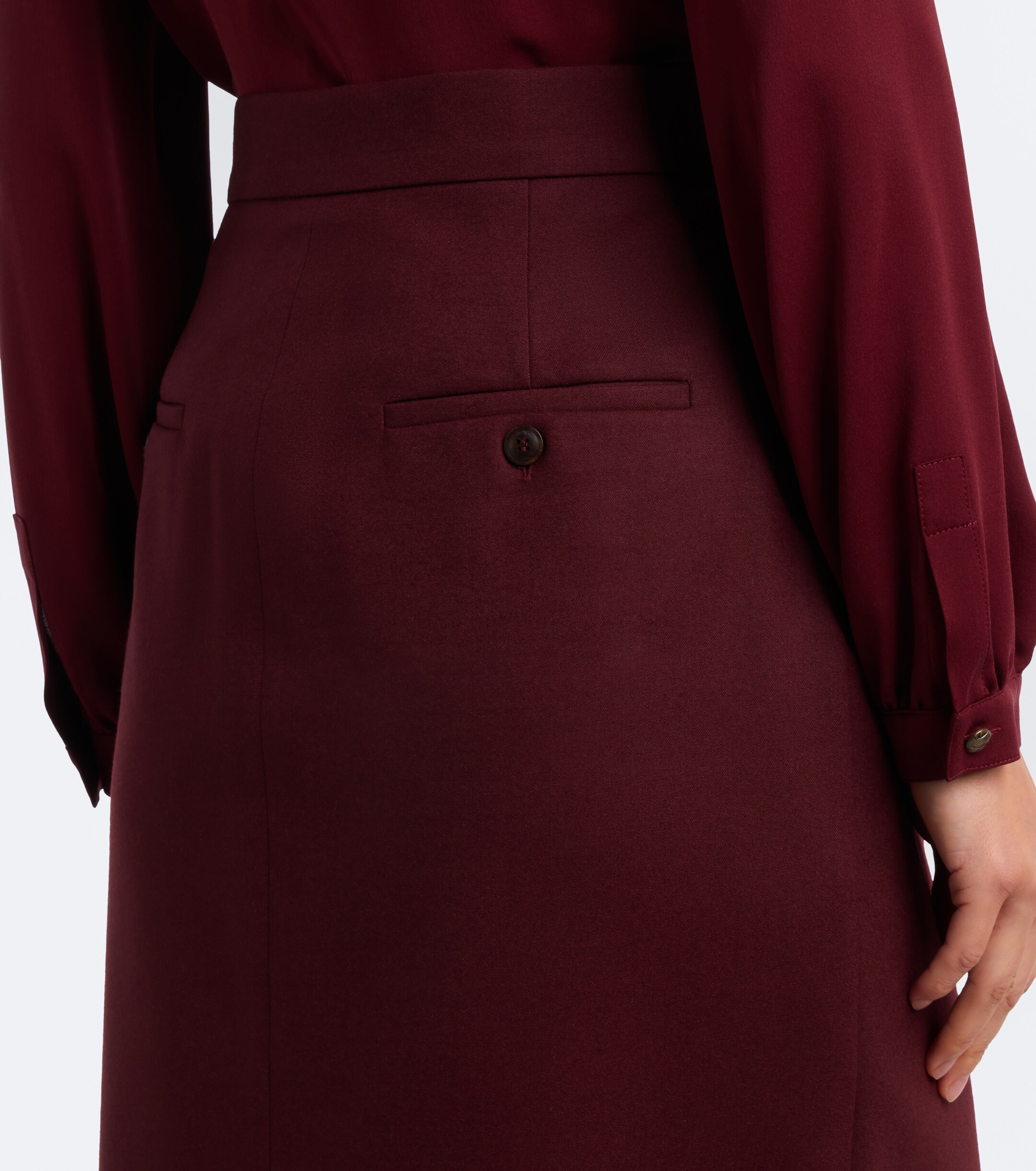Max Mara Max Mara Wool-blend pencil skirt