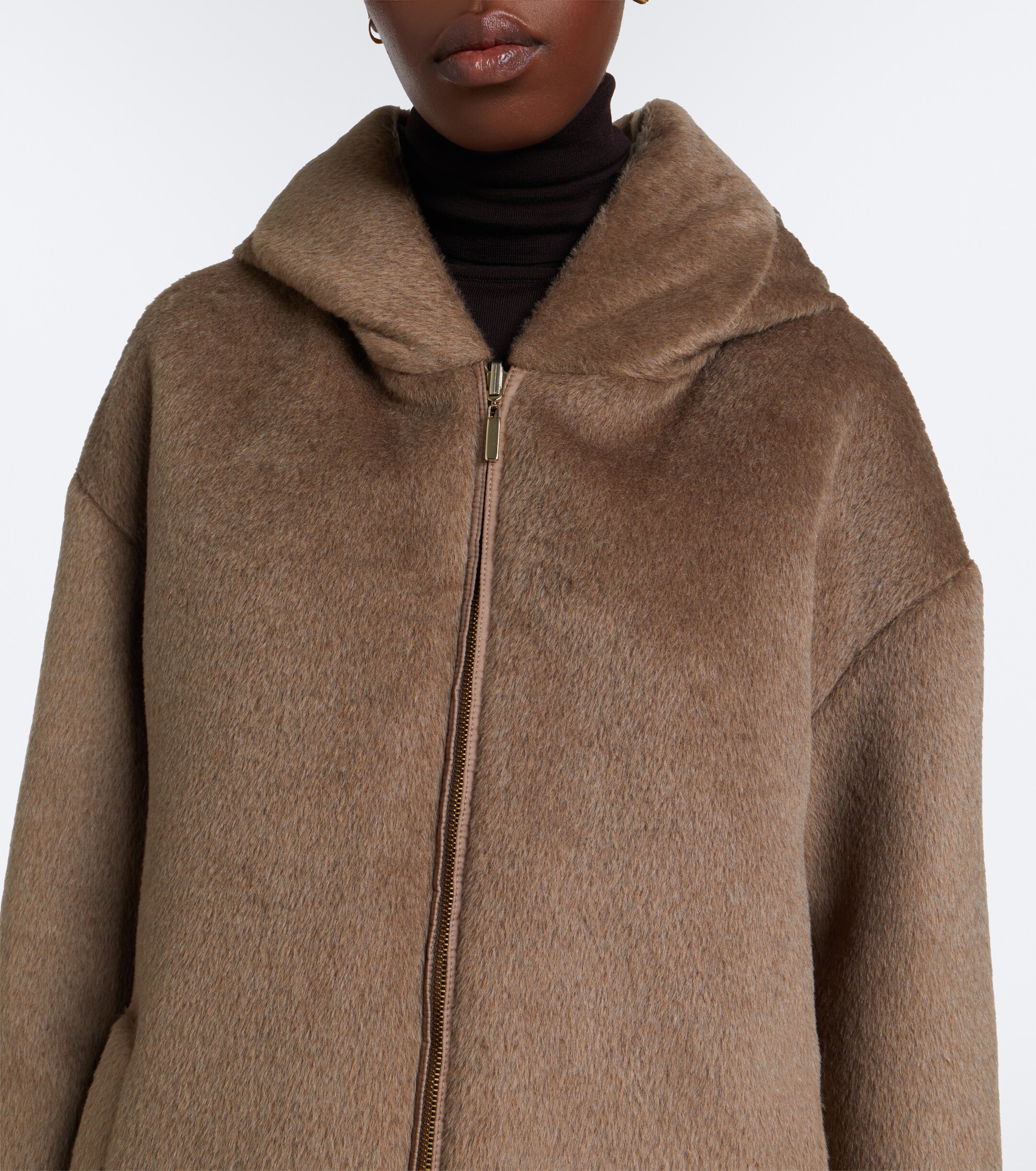 Max Mara Max Mara The Cube reversible alpaca and wool down jacket