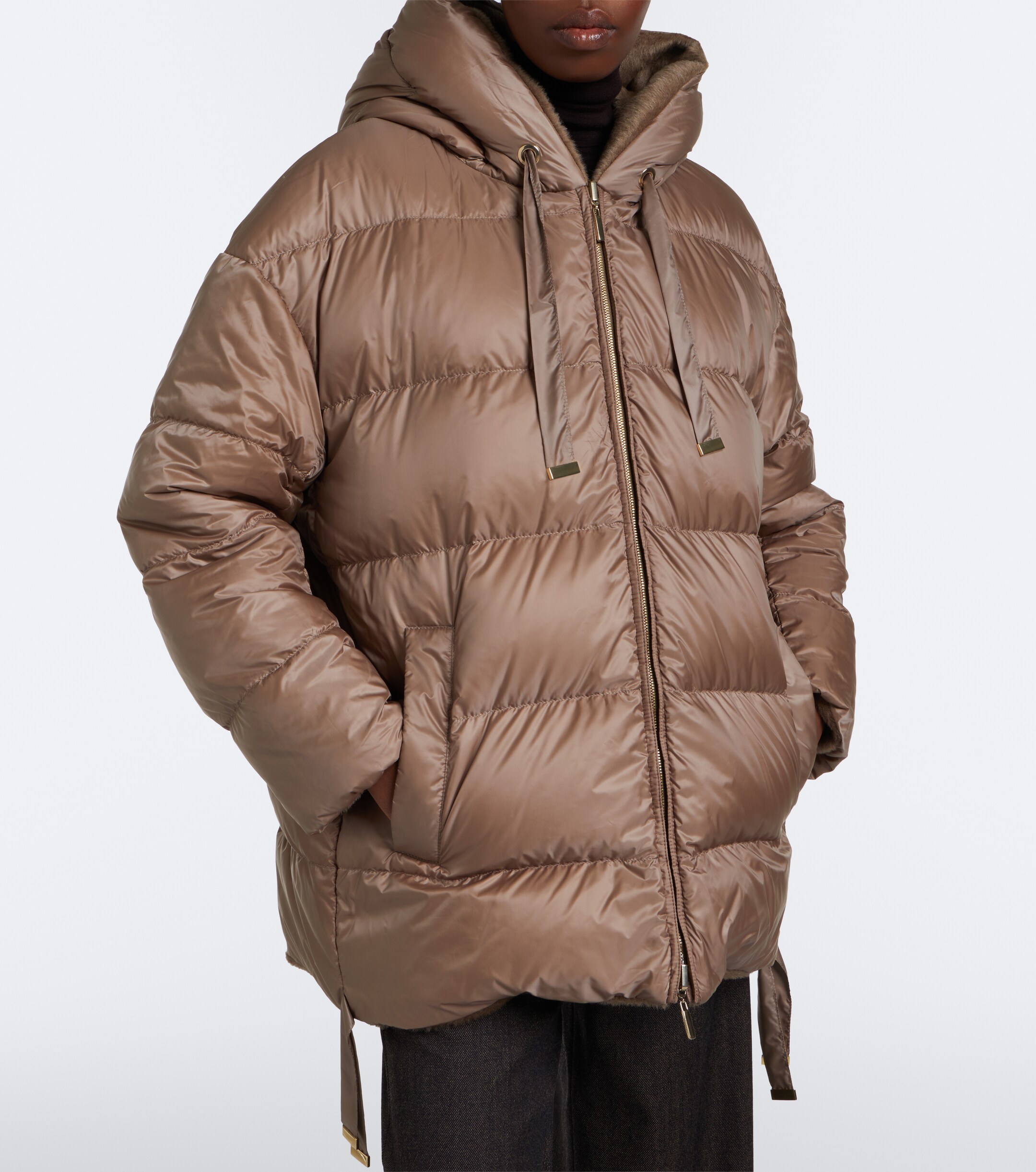 Max Mara Max Mara The Cube reversible alpaca and wool down jacket