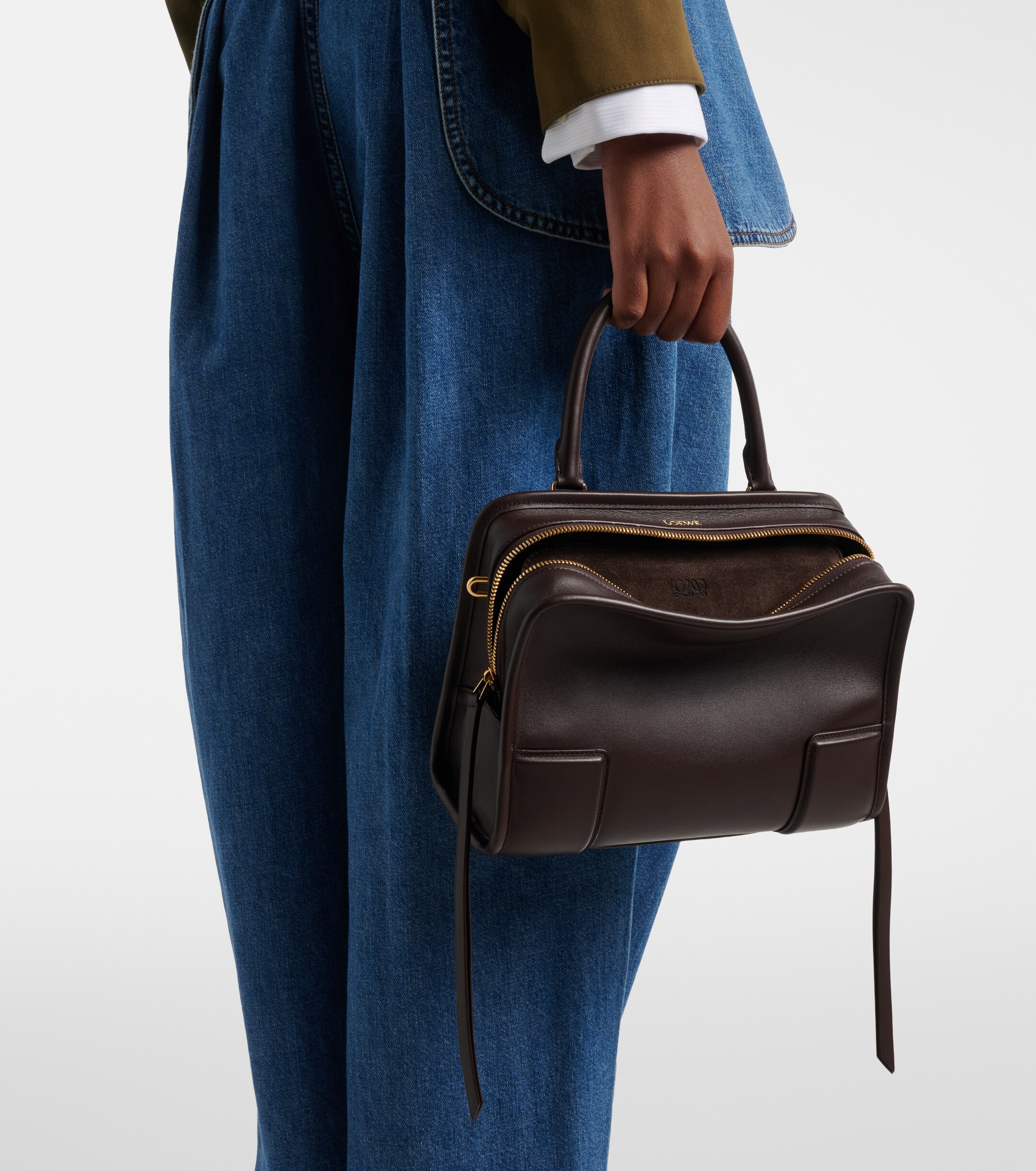 Loewe Amazona 180 Small leather top-handle bag