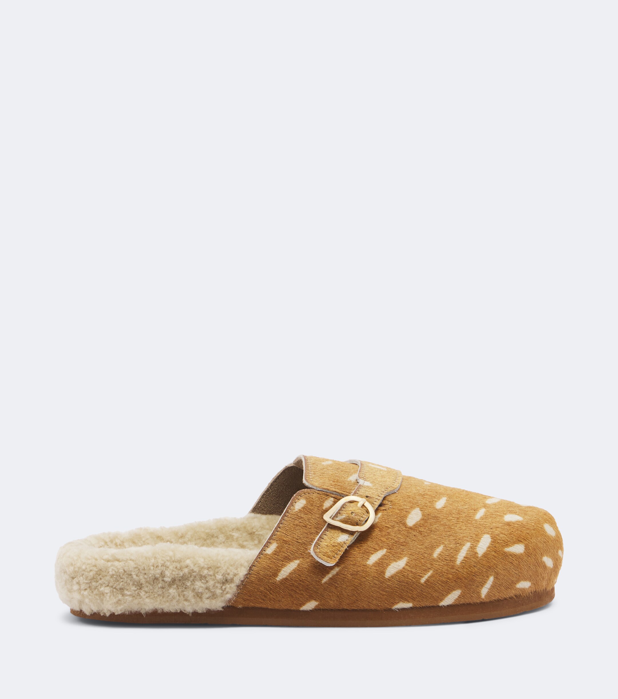Ancient Greek Sandals Ancient Greek Sandals Vasilitsa shearling-trimmed calf hair clogs