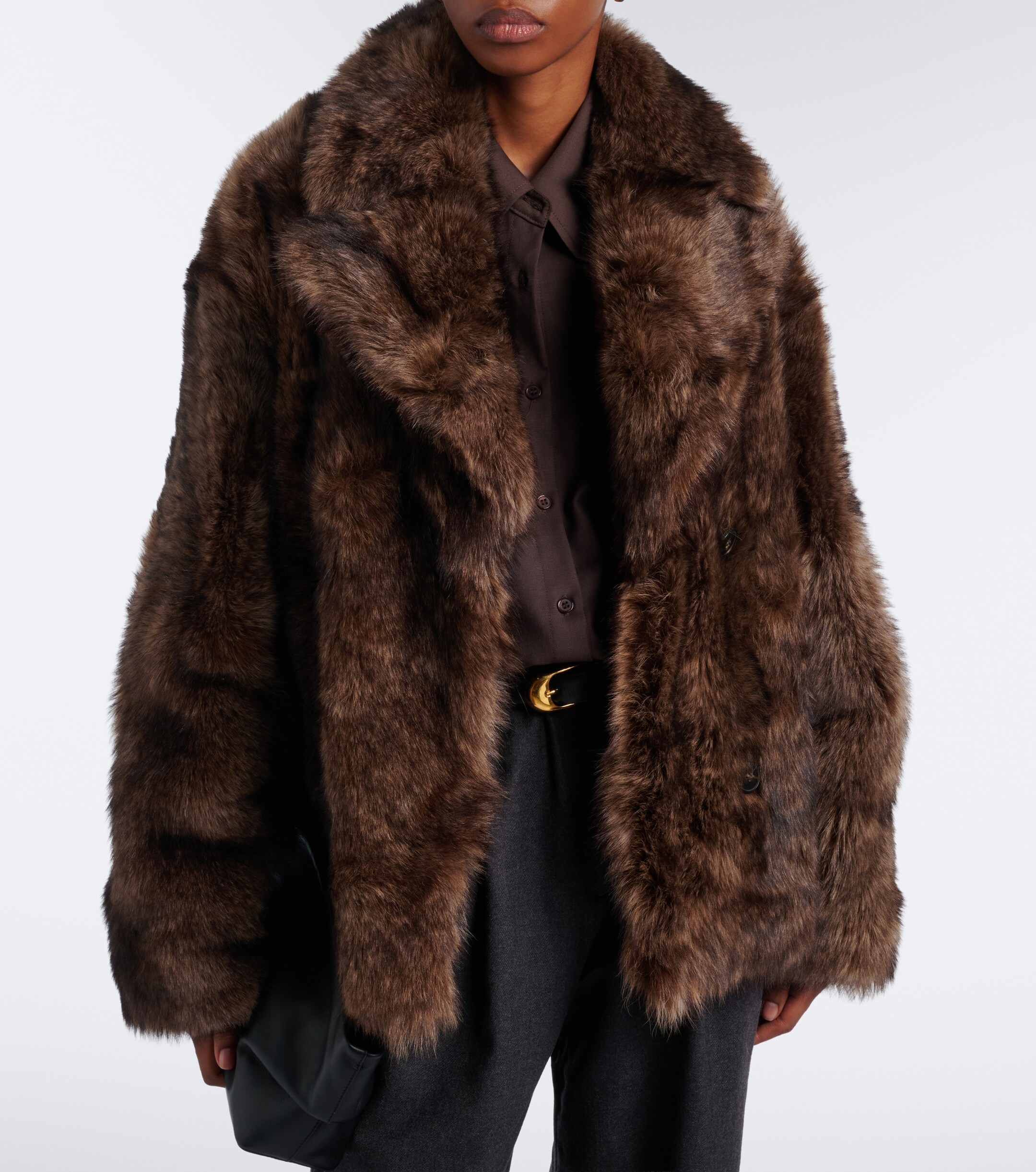 Yves Salomon Yves Salomon Double-breasted shearling jacket
