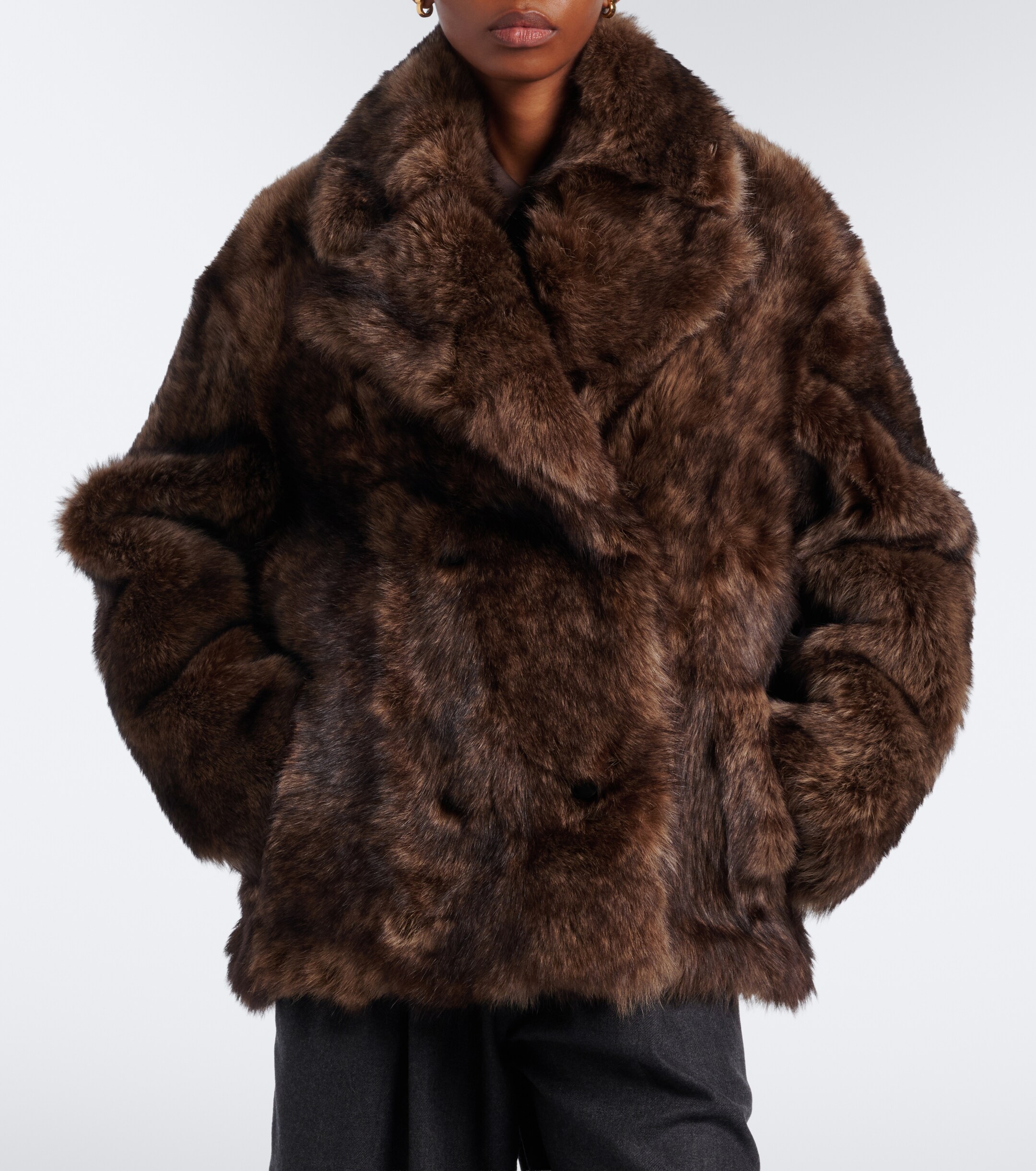 Yves Salomon Yves Salomon Double-breasted shearling jacket